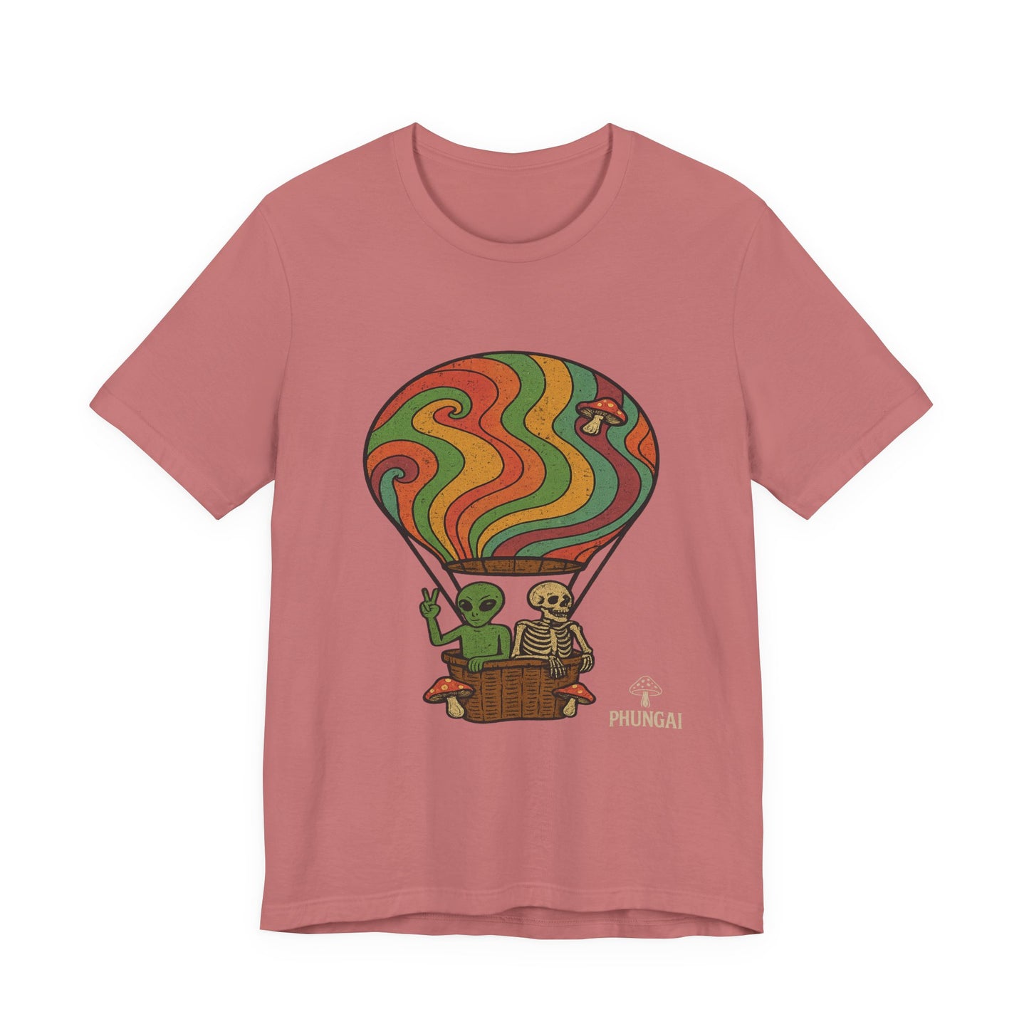 Vintage Hot Air Balloon Tee, Fun Graphic Tee, Unisex Cotton T-Shirt, Perfect Gift for Adventurers, Seasonal Wardrobe Staple