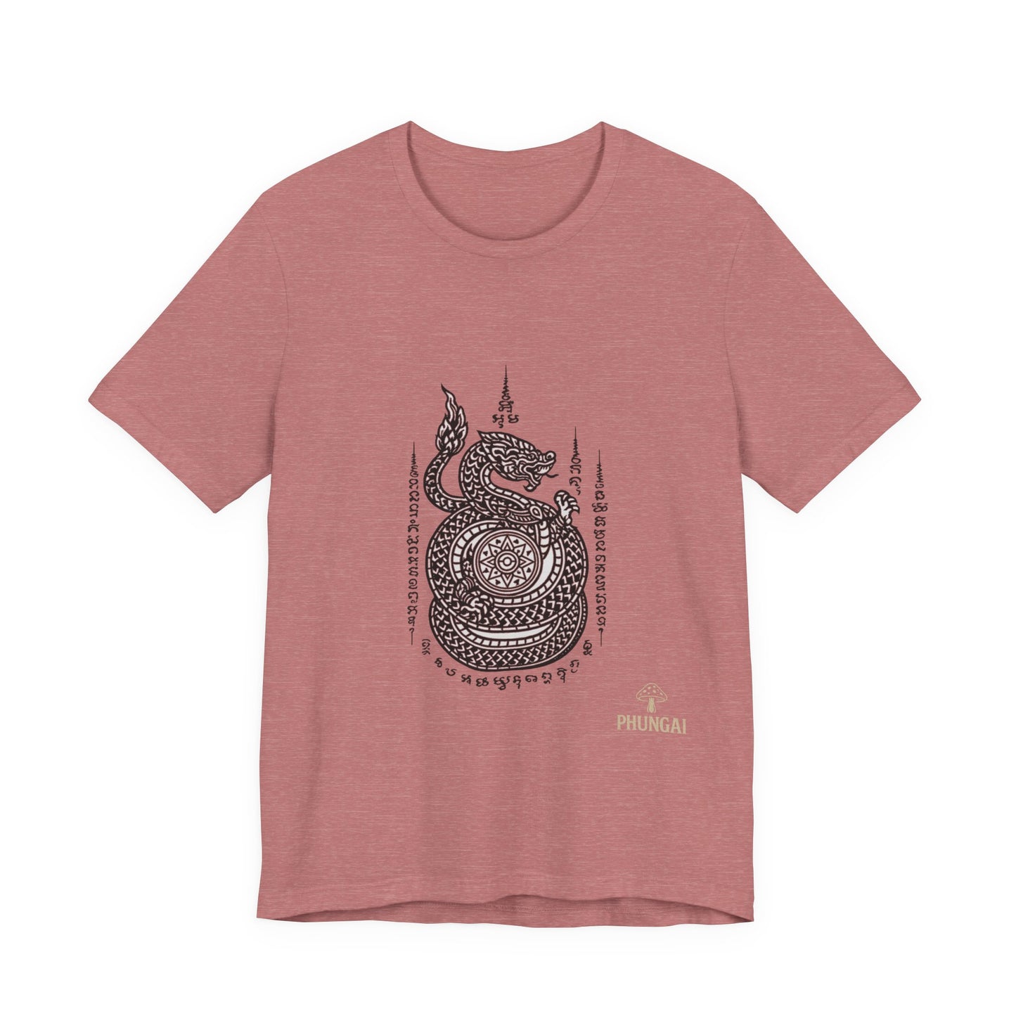 Spiritual Serpent Unisex Tee, Bohemian T-Shirt, Yoga Wear, Gift for Him, Meditation Apparel, Mindfulness Clothing