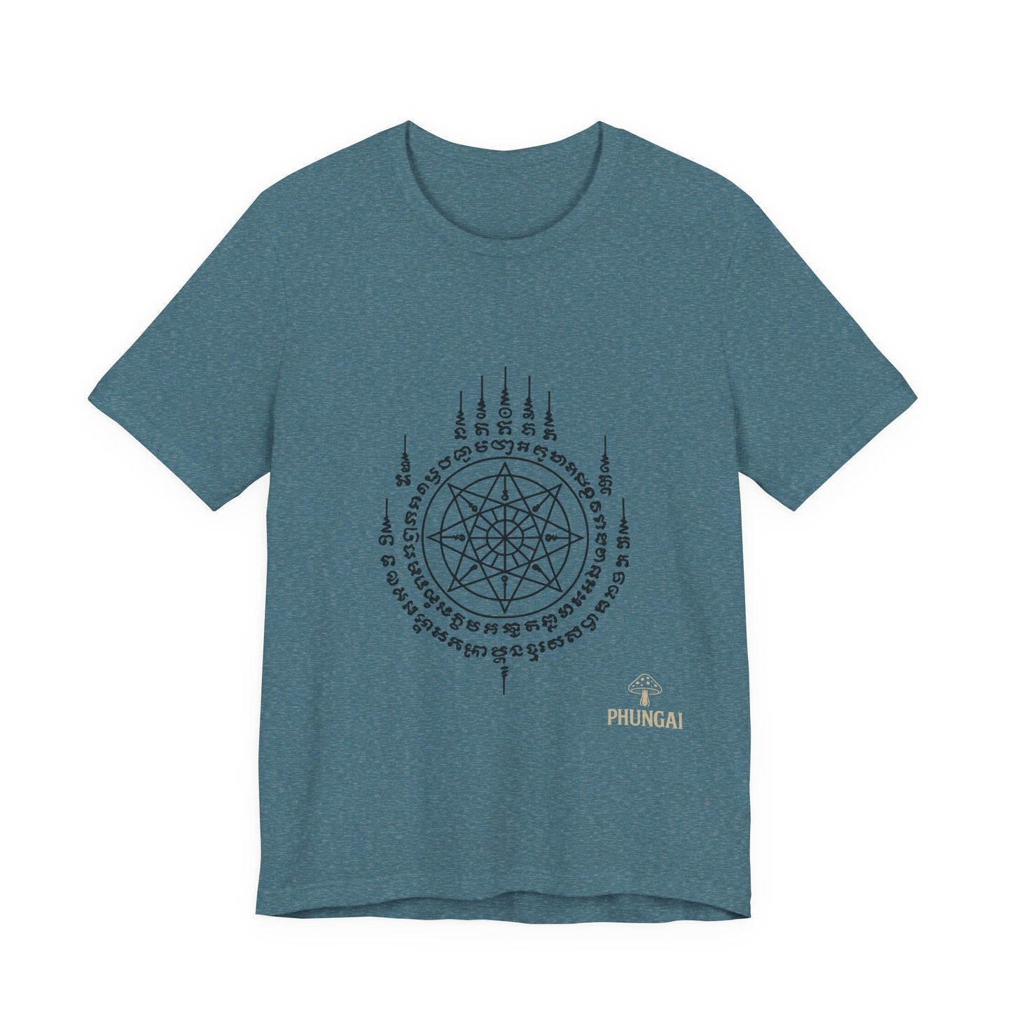 Mystical Pentagram Tee, Unisex Graphic T-Shirt, Boho Style, Occult Fashion, Perfect for Festivals, Everyday Wear, Gift Idea