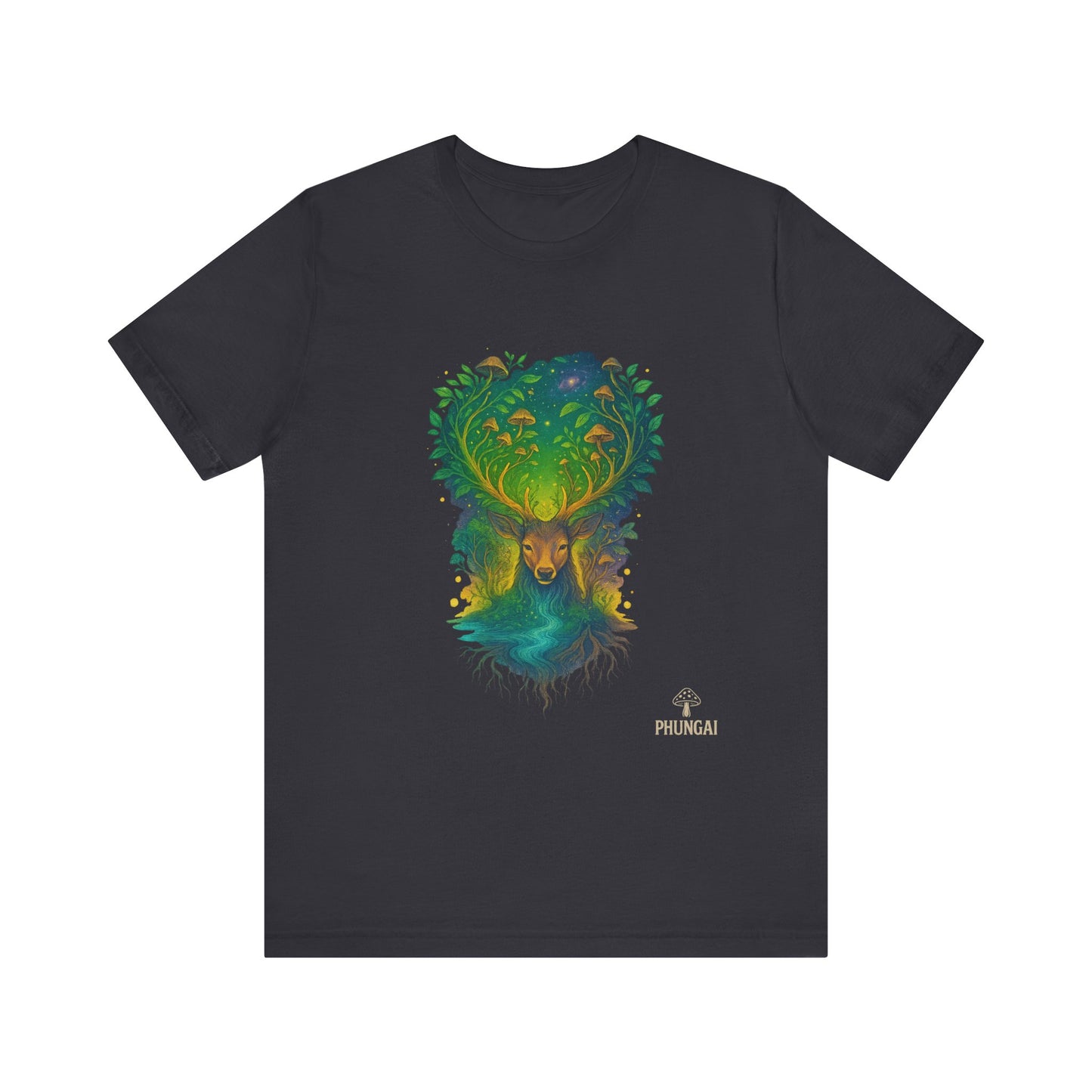 Nature's Spirit Unisex Tee, Eco-Friendly T-Shirt, Forest Animal Tee, Bohemian Shirt, Gift for Nature Lovers, Summer Wear, Wildlife Art