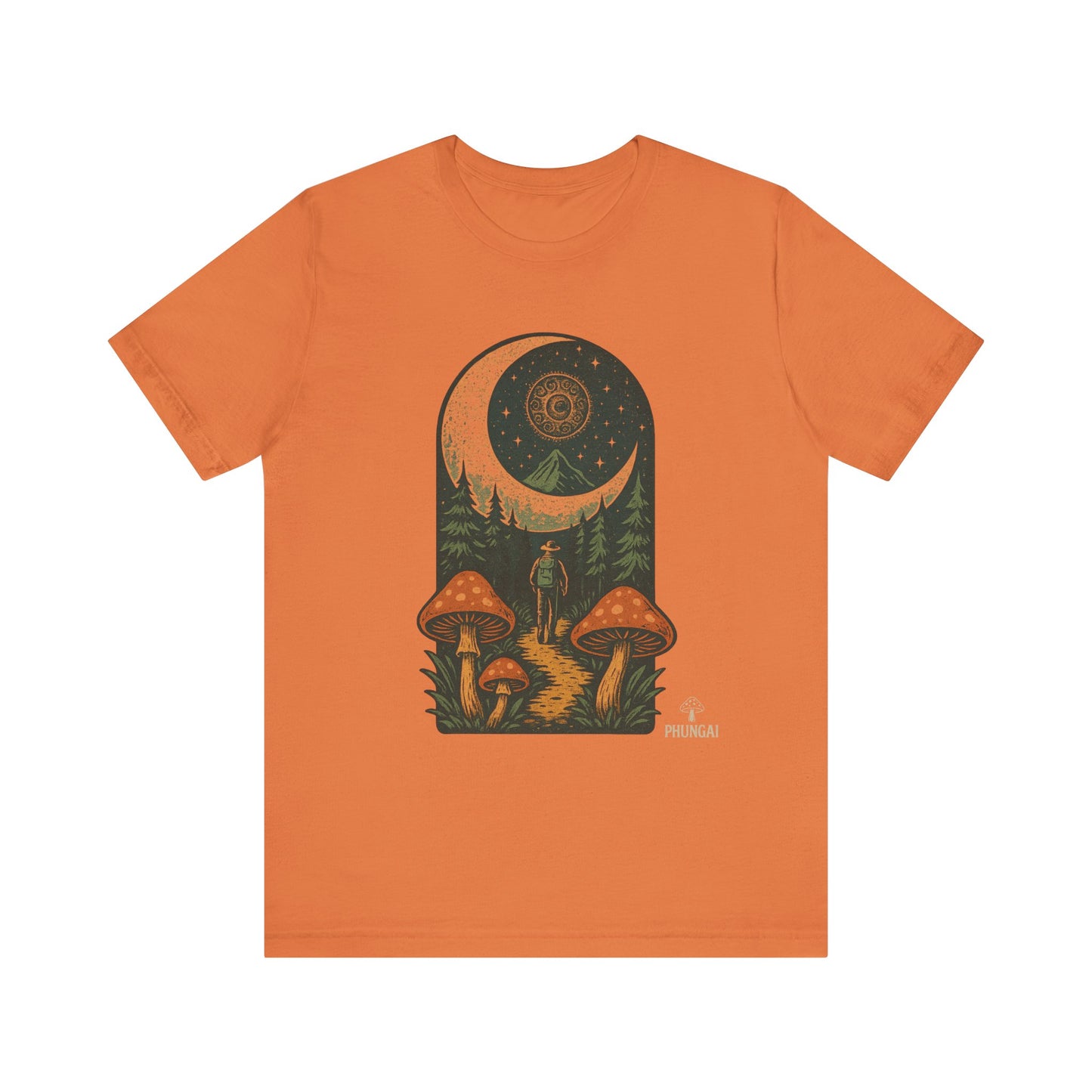 Moonlit Adventure Graphic Tee, Dreamy Unisex Tee, Nature Lover's Shirt, Gifts for Stargazers, Casual Wear, Cozy Summer Top