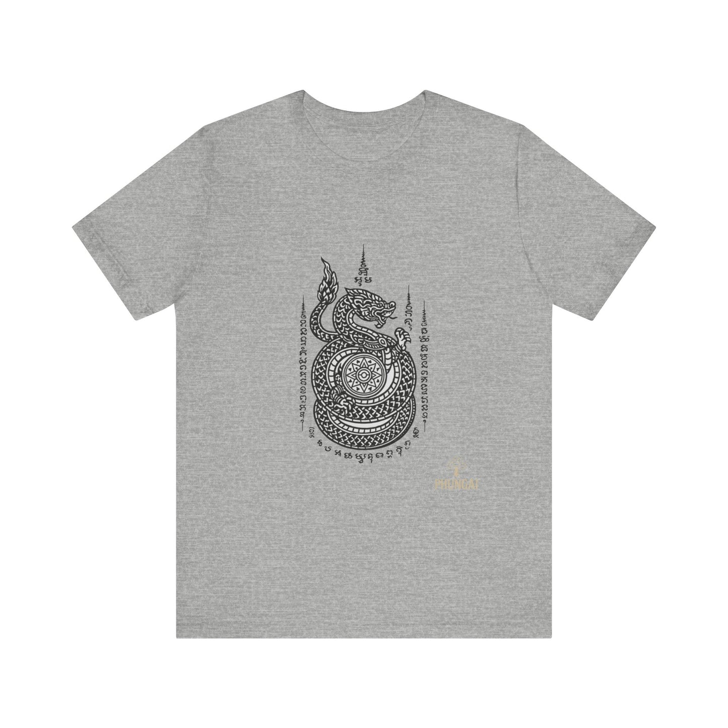 Spiritual Serpent Unisex Tee, Bohemian T-Shirt, Yoga Wear, Gift for Him, Meditation Apparel, Mindfulness Clothing
