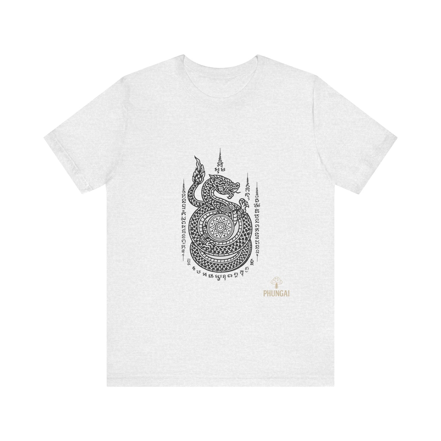 Spiritual Serpent Unisex Tee, Bohemian T-Shirt, Yoga Wear, Gift for Him, Meditation Apparel, Mindfulness Clothing