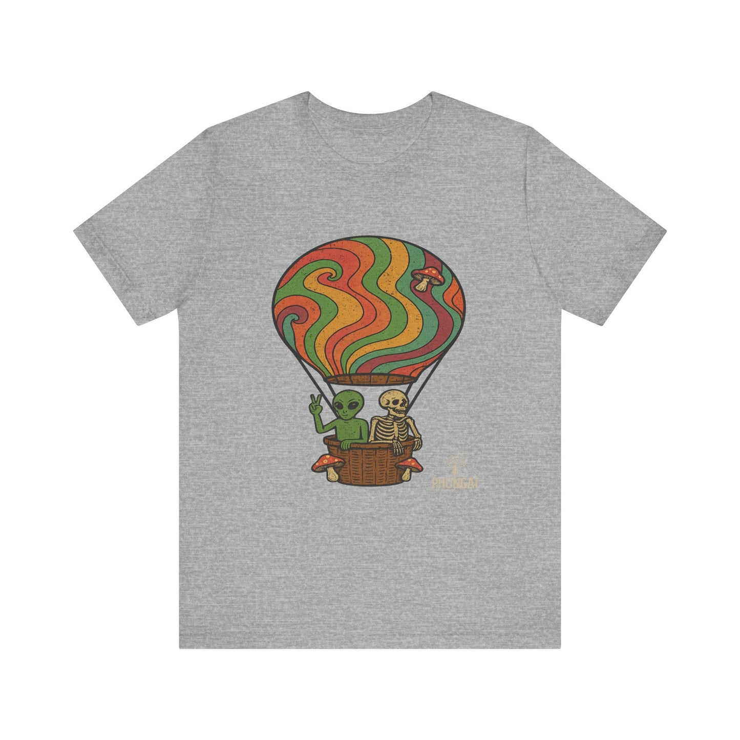 Vintage Hot Air Balloon Tee, Fun Graphic Tee, Unisex Cotton T-Shirt, Perfect Gift for Adventurers, Seasonal Wardrobe Staple
