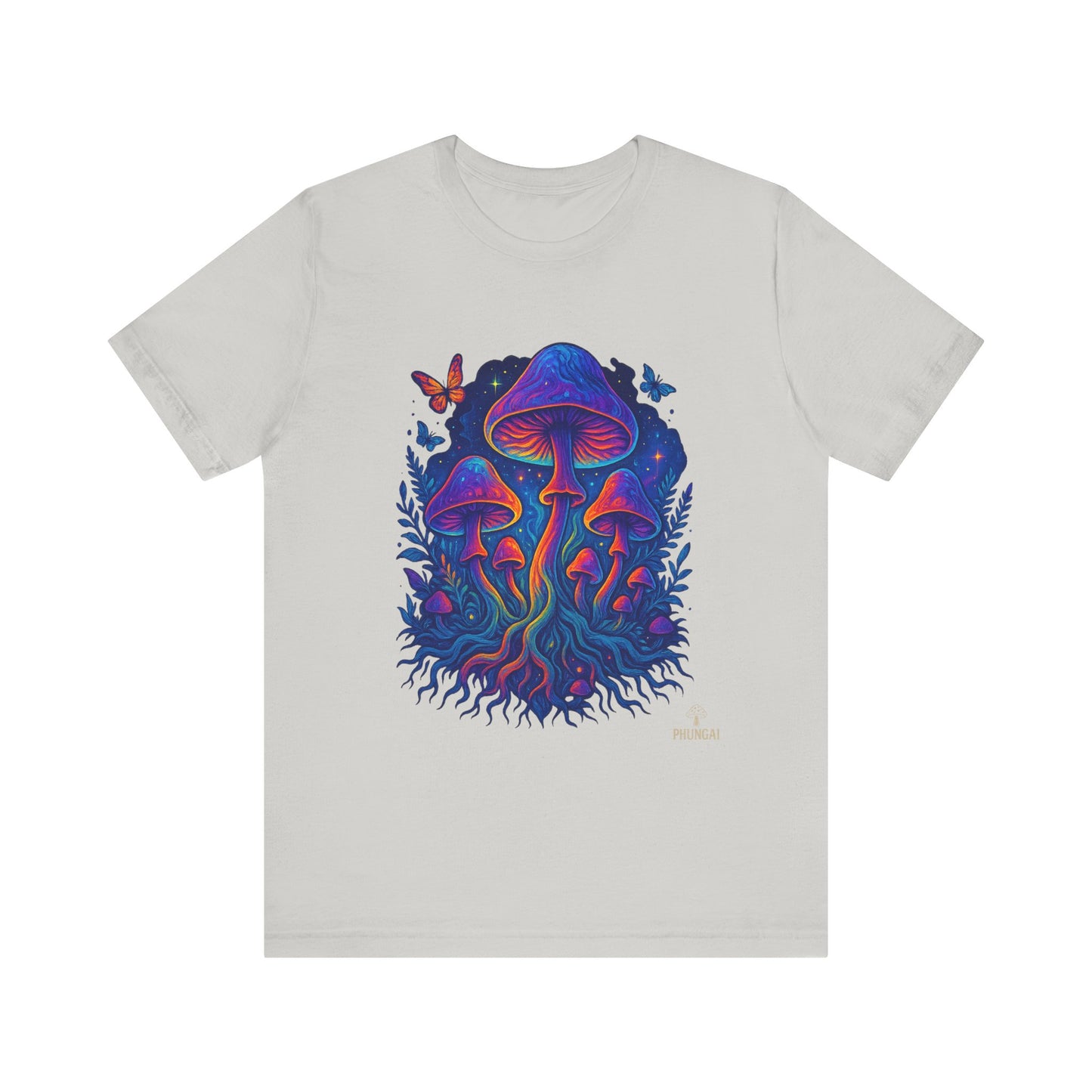 Mystical Mushroom Tee | Unisex Jersey Short Sleeve Shirt, Bohemian T-Shirt, Nature Lover Gift, Psychedelic Art Tee, Festival Apparel