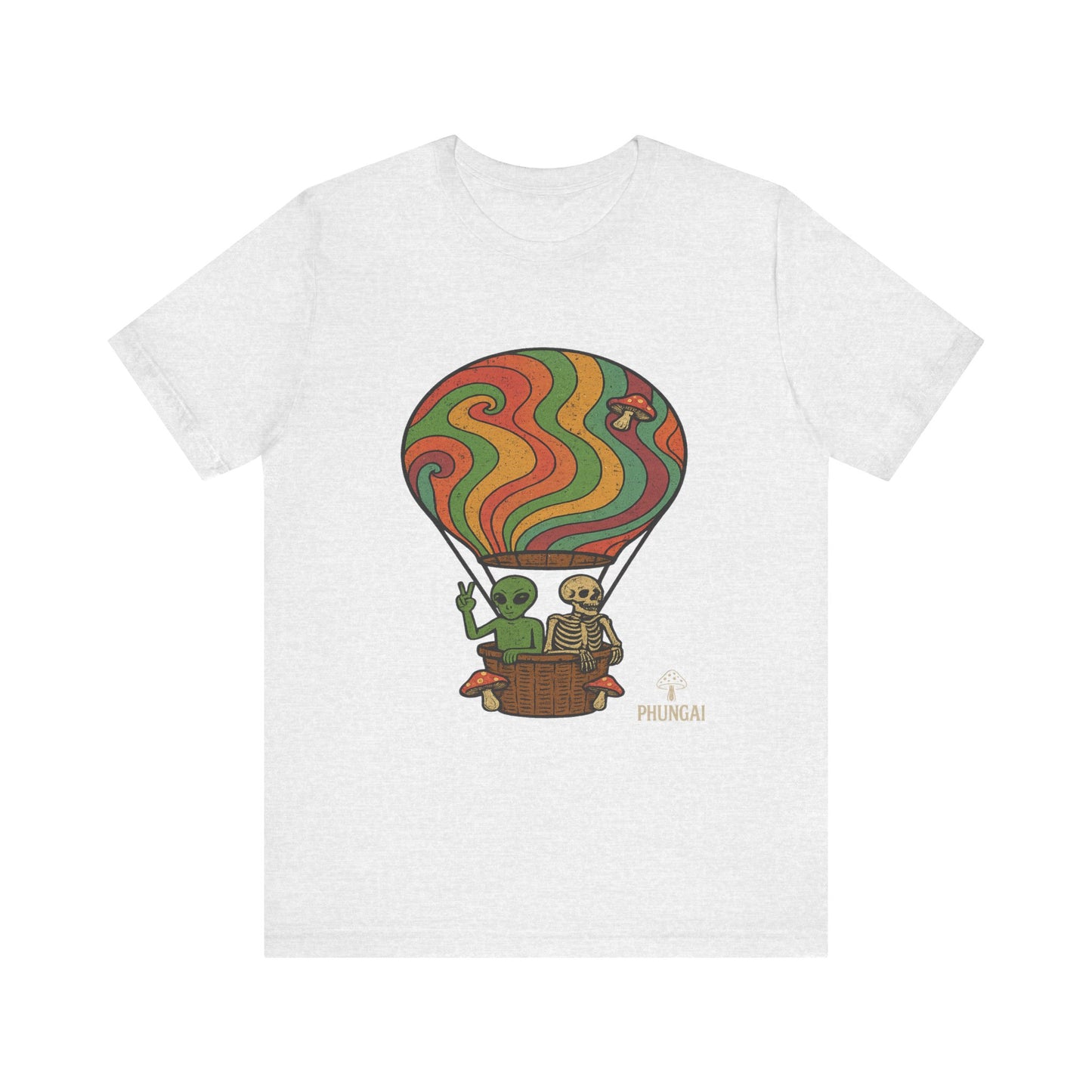 Vintage Hot Air Balloon Tee, Fun Graphic Tee, Unisex Cotton T-Shirt, Perfect Gift for Adventurers, Seasonal Wardrobe Staple