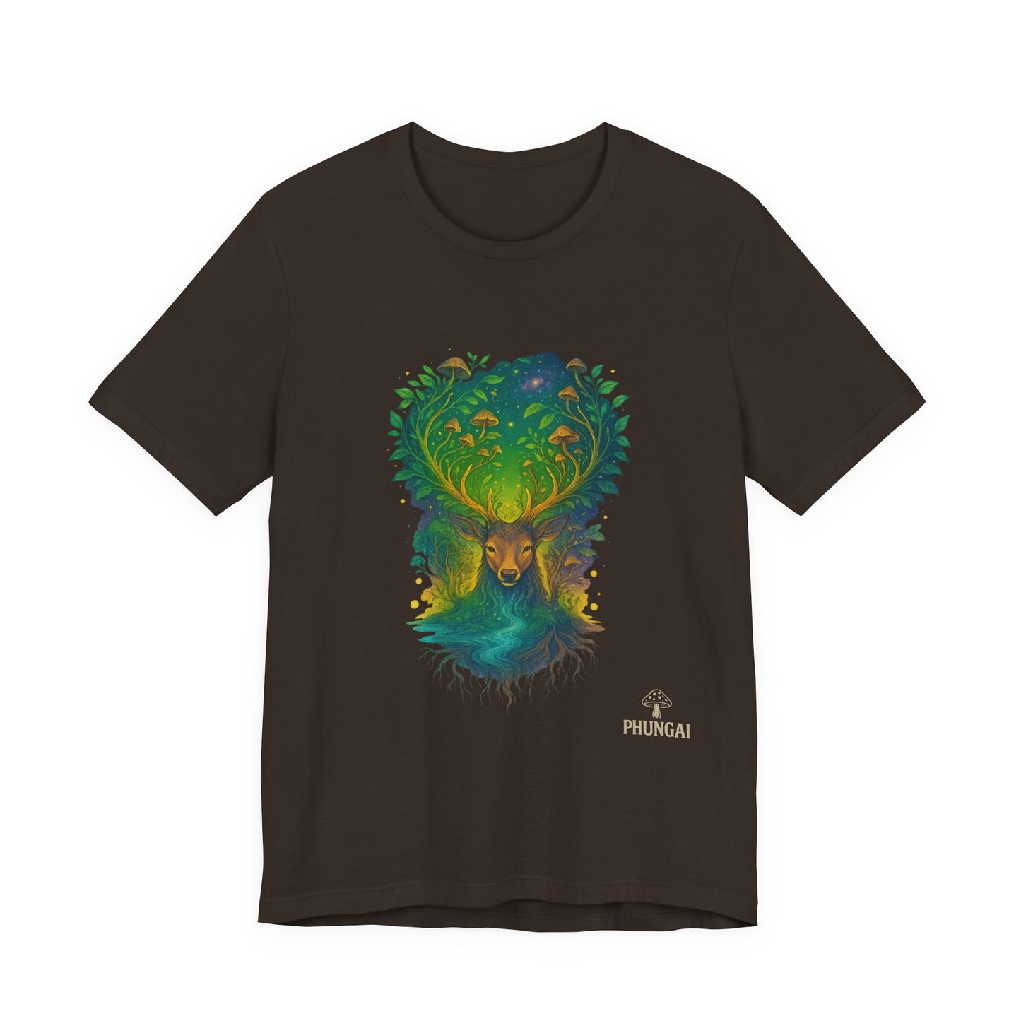 Nature's Spirit Unisex Tee, Eco-Friendly T-Shirt, Forest Animal Tee, Bohemian Shirt, Gift for Nature Lovers, Summer Wear, Wildlife Art