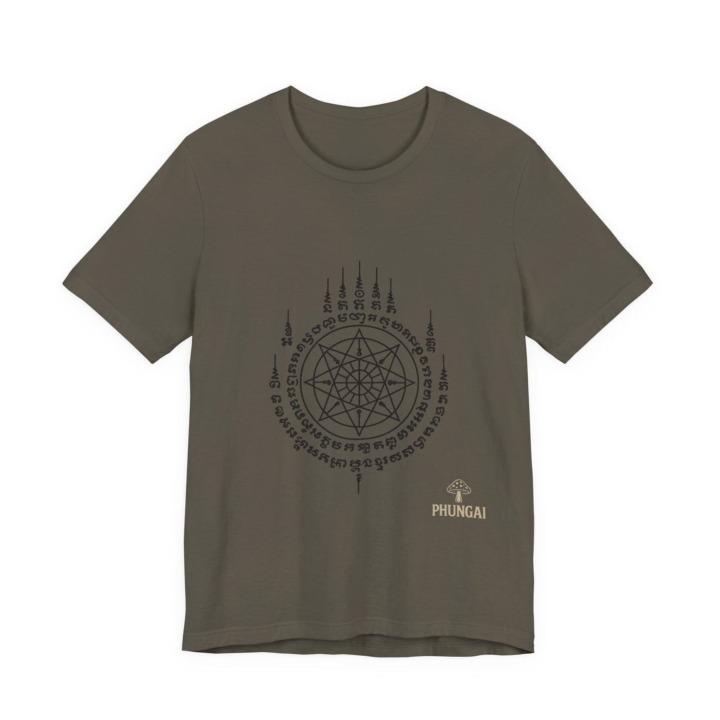 Mystical Pentagram Tee, Unisex Graphic T-Shirt, Boho Style, Occult Fashion, Perfect for Festivals, Everyday Wear, Gift Idea