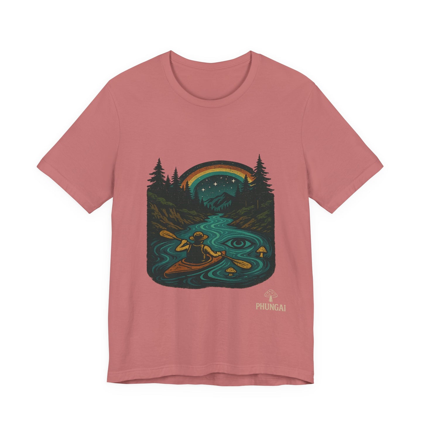 Adventure Awaits Tee, Nature Lover T-Shirt, Kayaking Theme Shirt, Camping Gift Tee, Outdoor Enthusiast Apparel