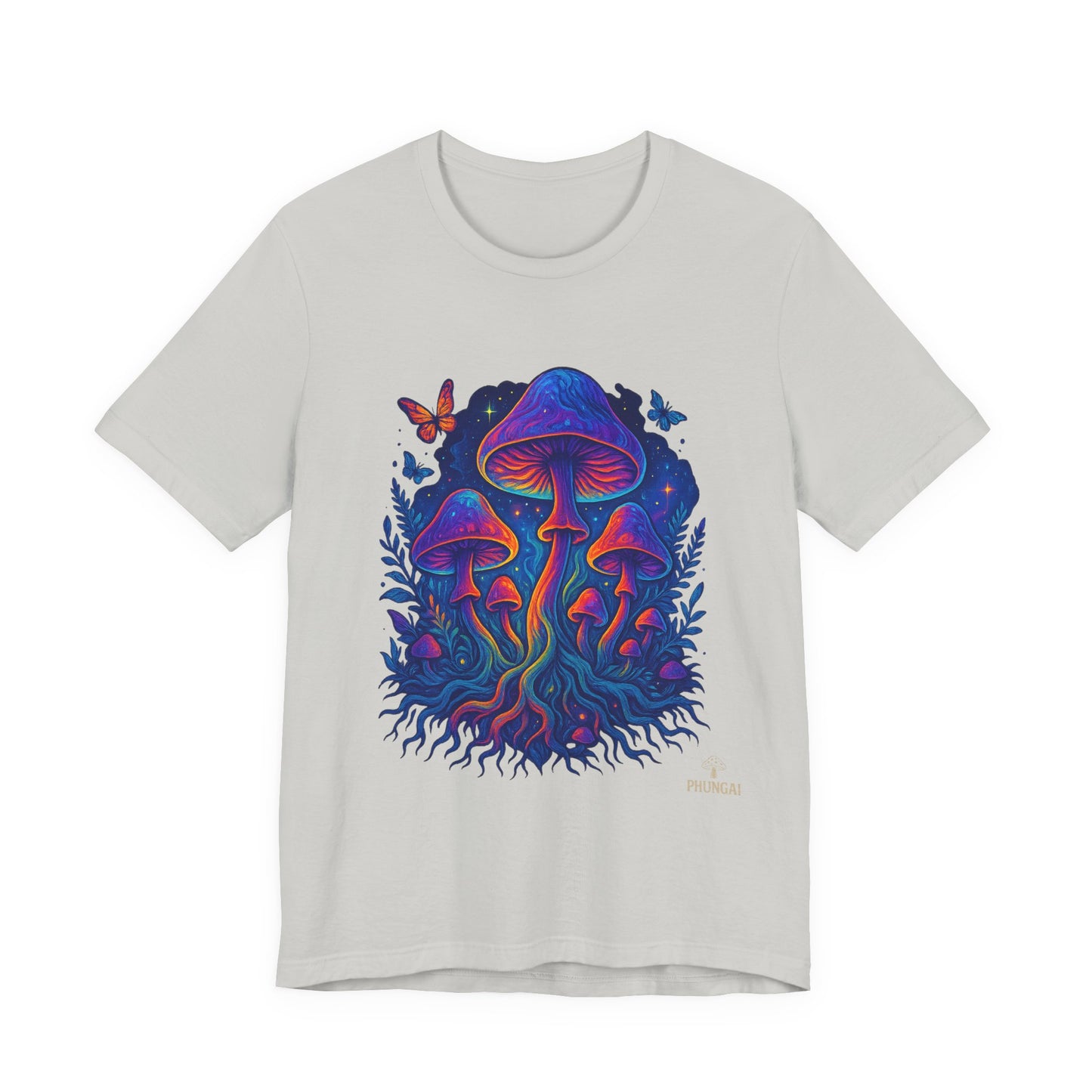 Mystical Mushroom Tee | Unisex Jersey Short Sleeve Shirt, Bohemian T-Shirt, Nature Lover Gift, Psychedelic Art Tee, Festival Apparel
