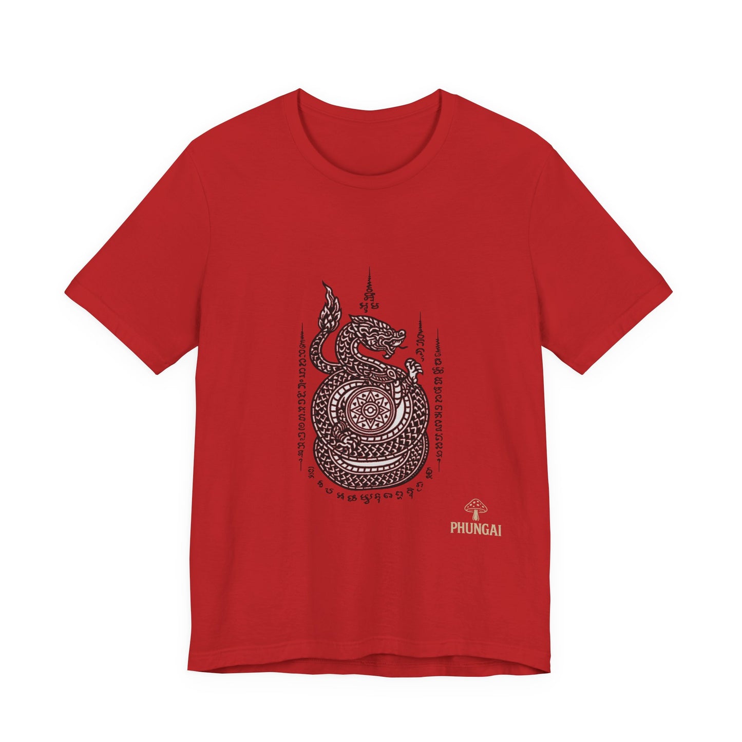 Spiritual Serpent Unisex Tee, Bohemian T-Shirt, Yoga Wear, Gift for Him, Meditation Apparel, Mindfulness Clothing