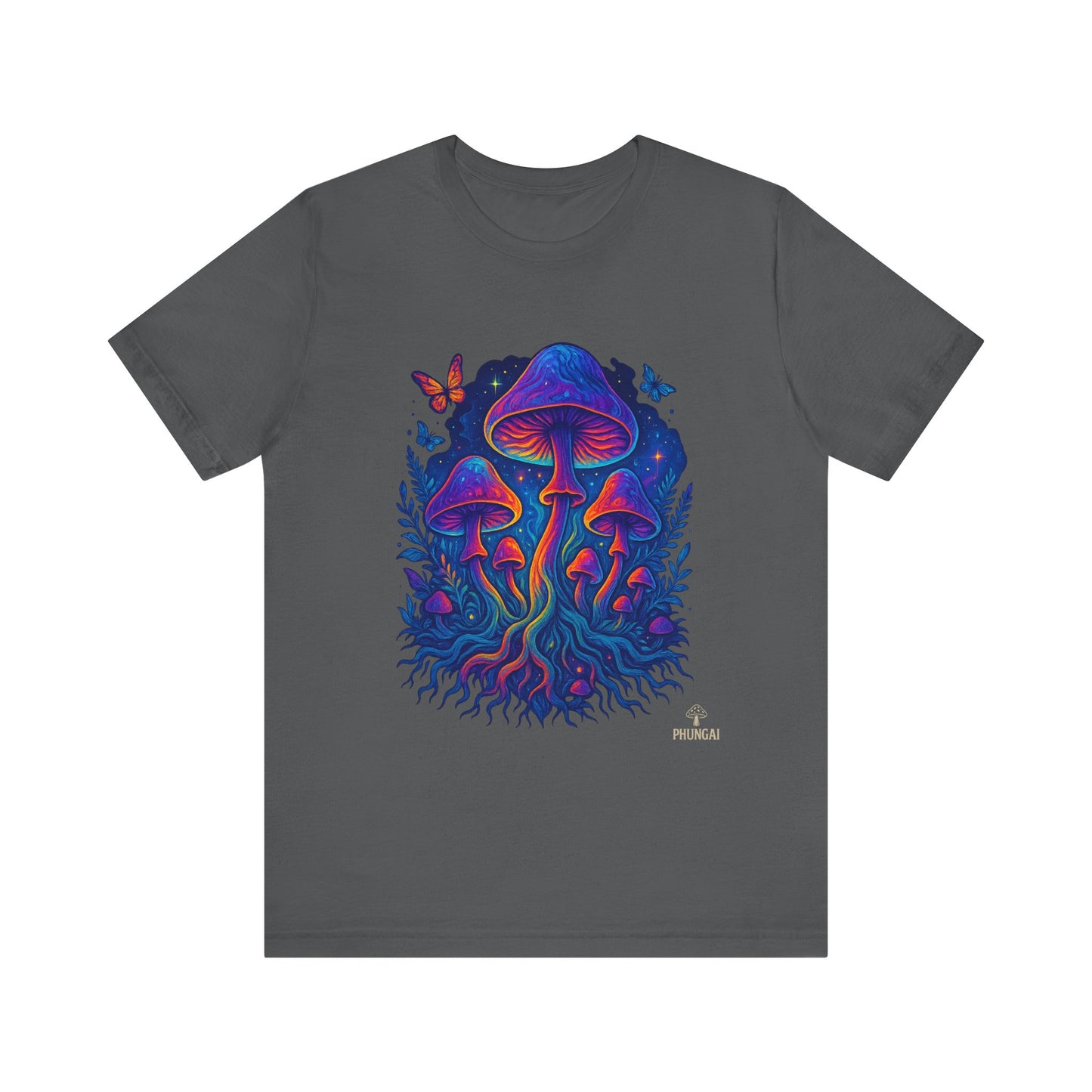 Mystical Mushroom Tee | Unisex Jersey Short Sleeve Shirt, Bohemian T-Shirt, Nature Lover Gift, Psychedelic Art Tee, Festival Apparel