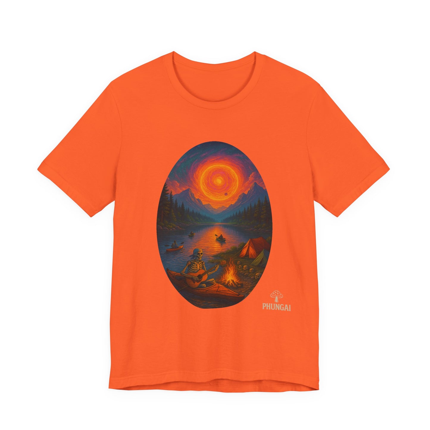Sunset Adventure Unisex Jersey Tee | Camping Shirt, Outdoor Apparel, Nature Lover Gift, Festival Wear, Summer Top
