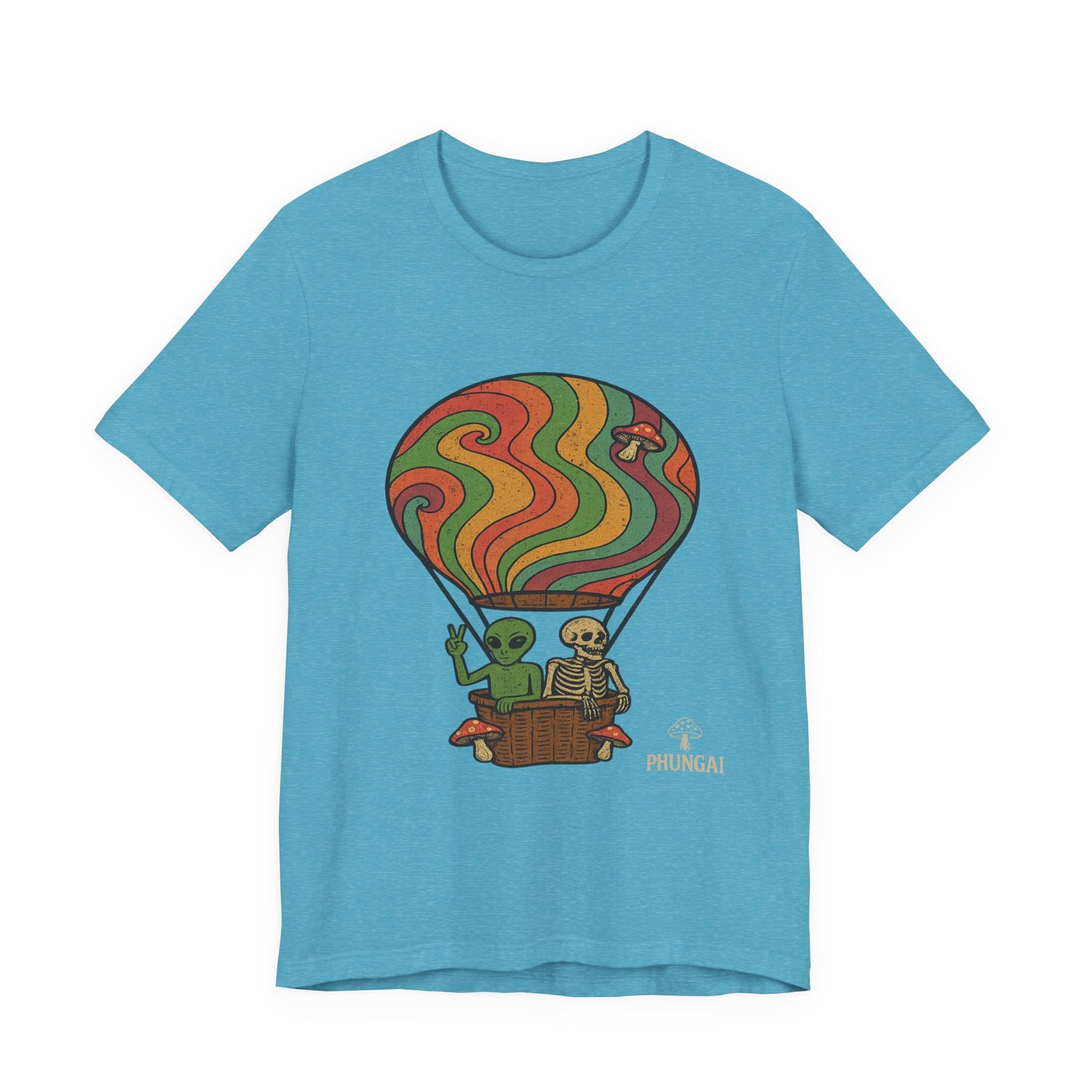 Vintage Hot Air Balloon Tee, Fun Graphic Tee, Unisex Cotton T-Shirt, Perfect Gift for Adventurers, Seasonal Wardrobe Staple