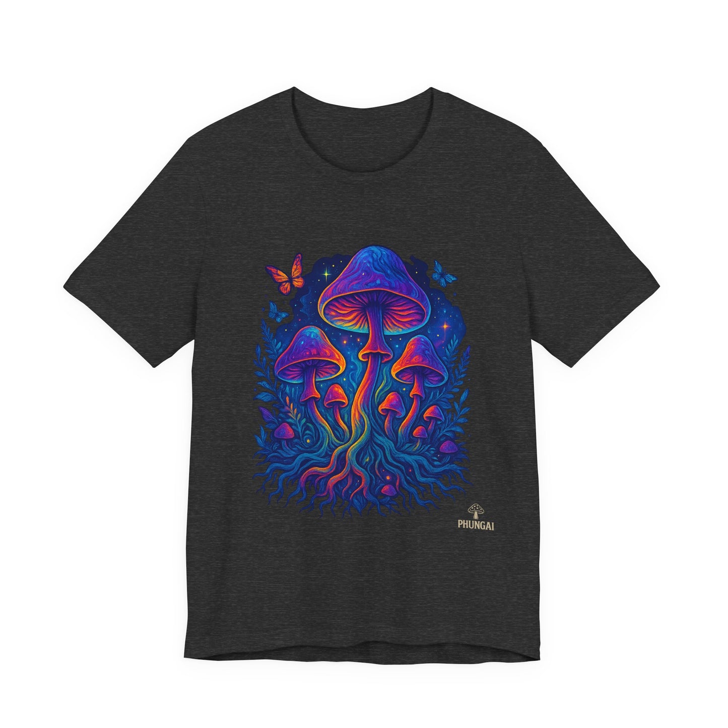 Mystical Mushroom Tee | Unisex Jersey Short Sleeve Shirt, Bohemian T-Shirt, Nature Lover Gift, Psychedelic Art Tee, Festival Apparel