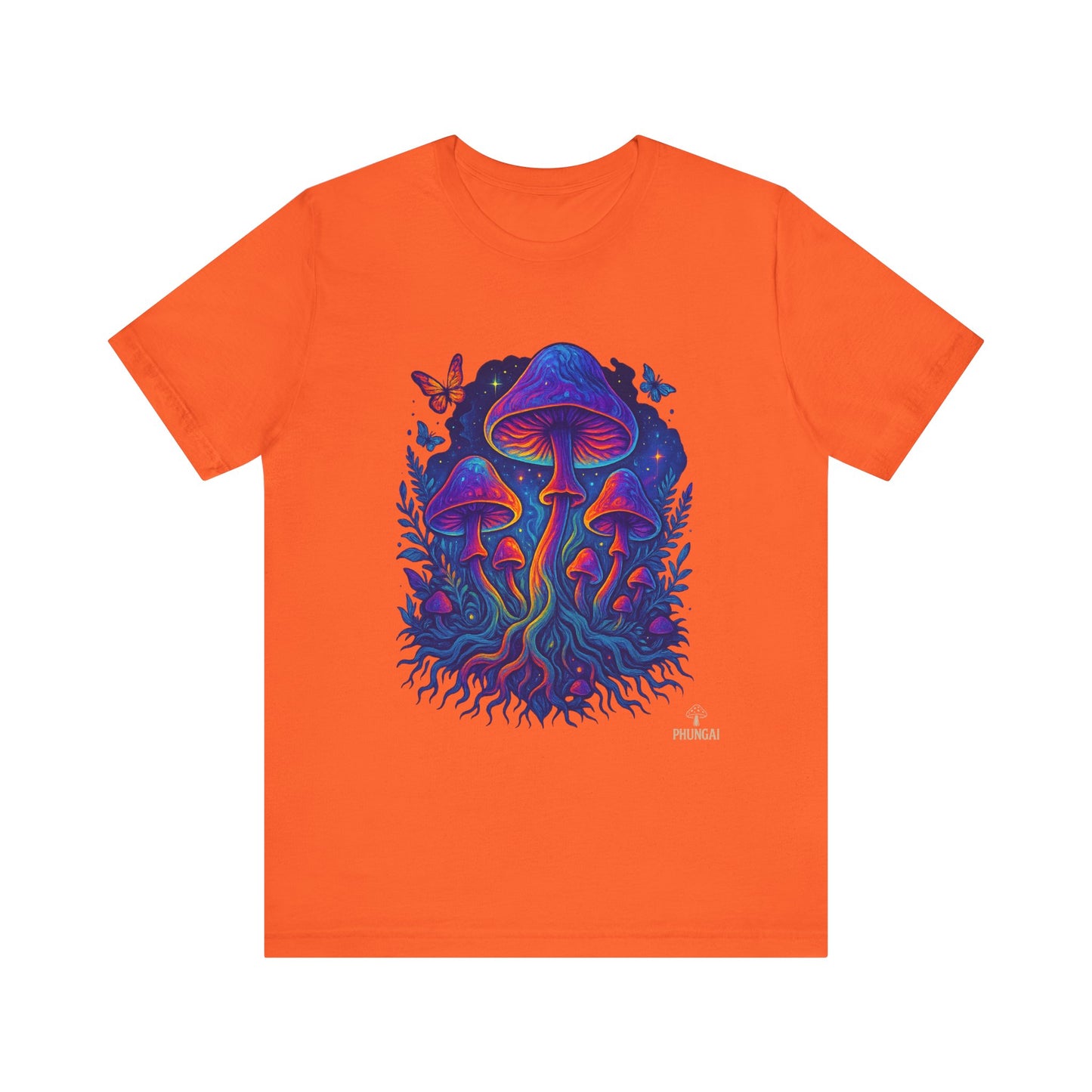Mystical Mushroom Tee | Unisex Jersey Short Sleeve Shirt, Bohemian T-Shirt, Nature Lover Gift, Psychedelic Art Tee, Festival Apparel