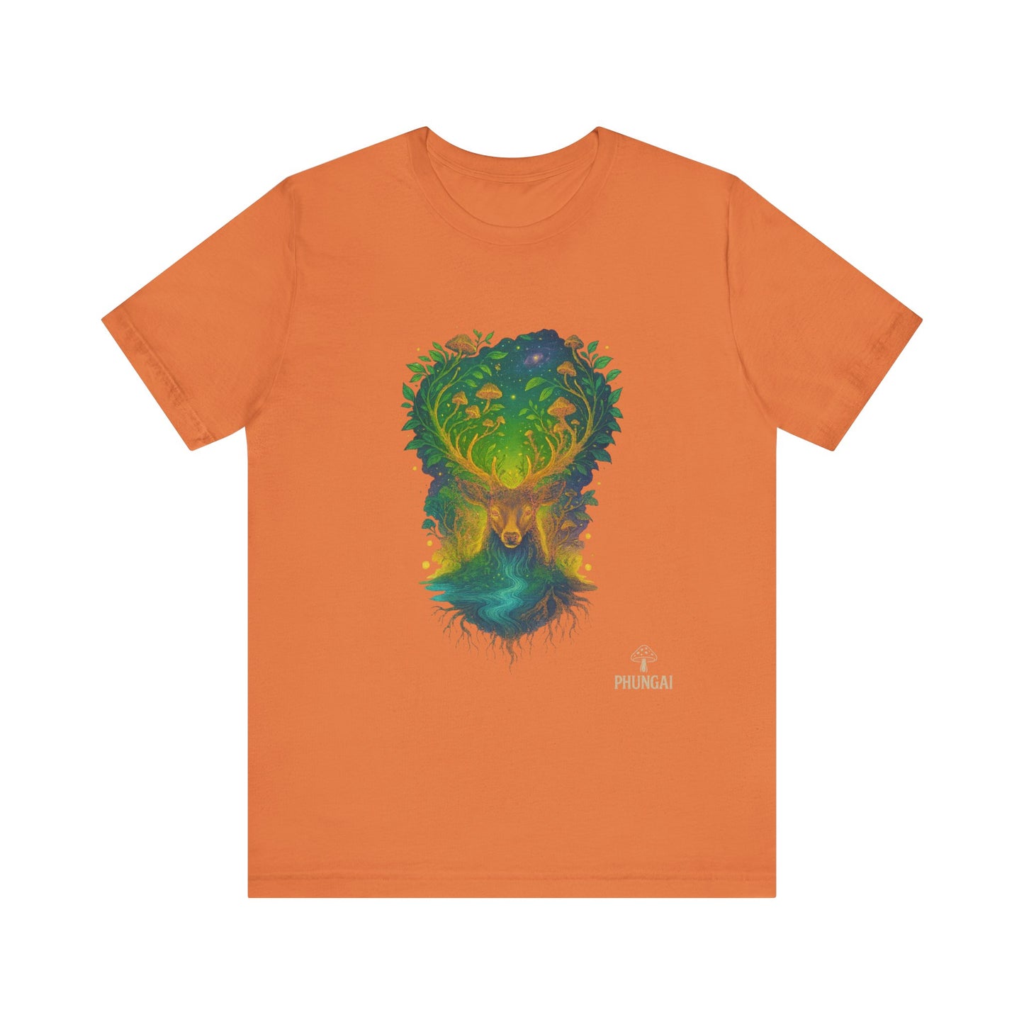 Nature's Spirit Unisex Tee, Eco-Friendly T-Shirt, Forest Animal Tee, Bohemian Shirt, Gift for Nature Lovers, Summer Wear, Wildlife Art