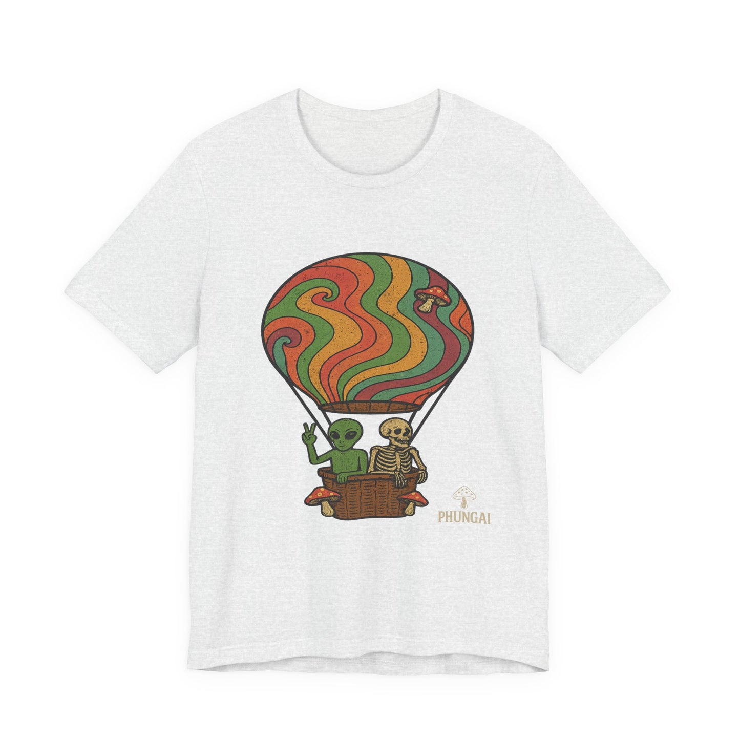 Vintage Hot Air Balloon Tee, Fun Graphic Tee, Unisex Cotton T-Shirt, Perfect Gift for Adventurers, Seasonal Wardrobe Staple