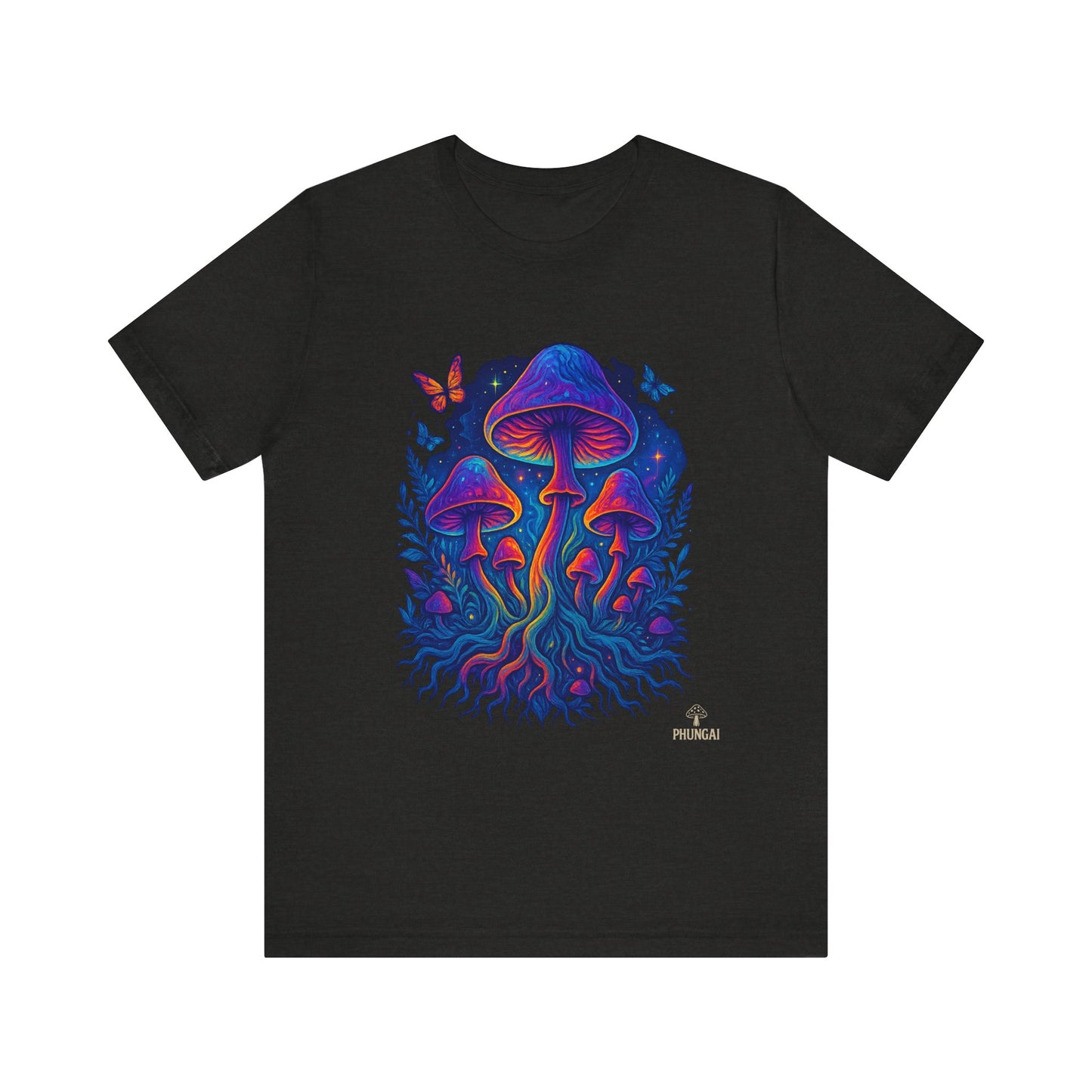 Mystical Mushroom Tee | Unisex Jersey Short Sleeve Shirt, Bohemian T-Shirt, Nature Lover Gift, Psychedelic Art Tee, Festival Apparel