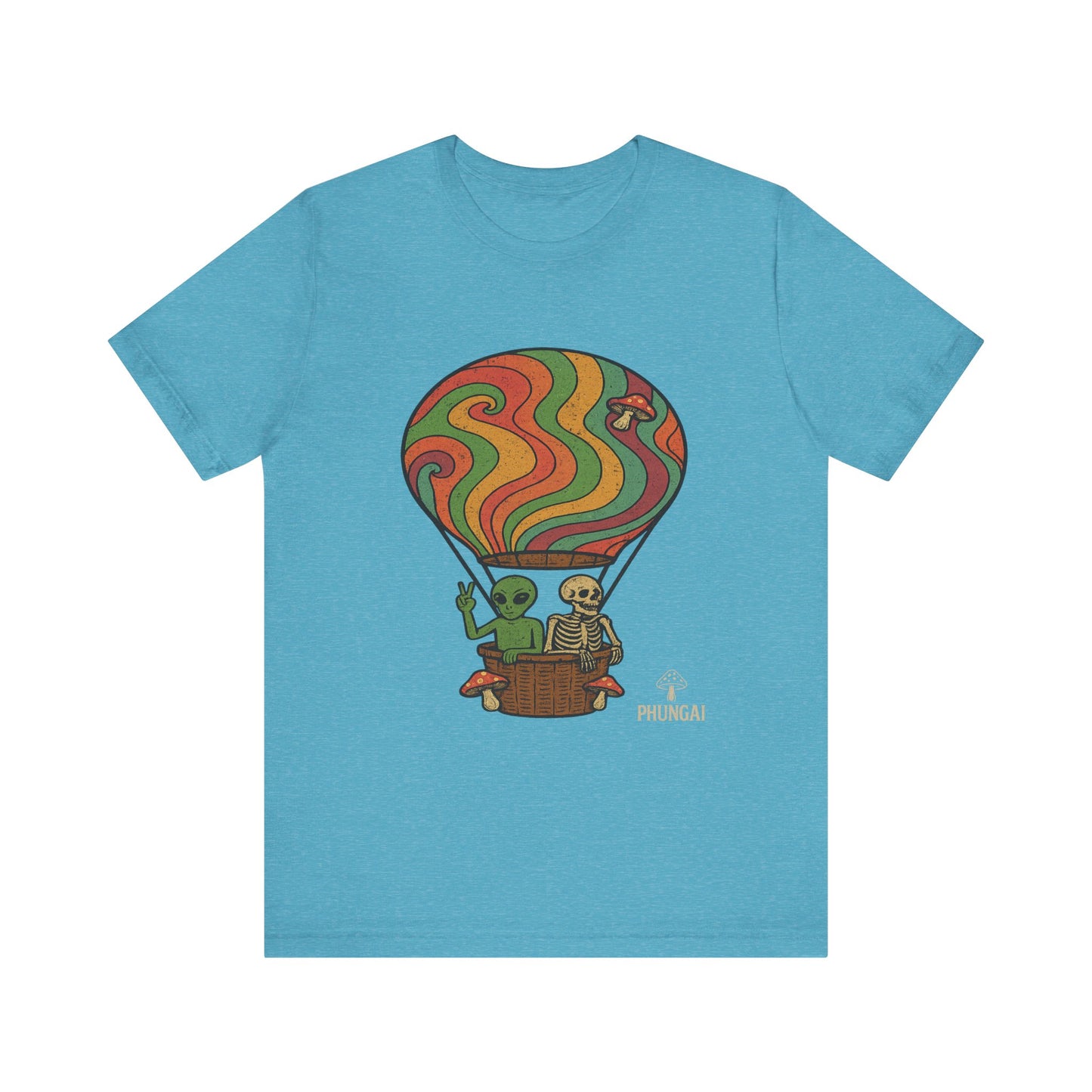 Vintage Hot Air Balloon Tee, Fun Graphic Tee, Unisex Cotton T-Shirt, Perfect Gift for Adventurers, Seasonal Wardrobe Staple