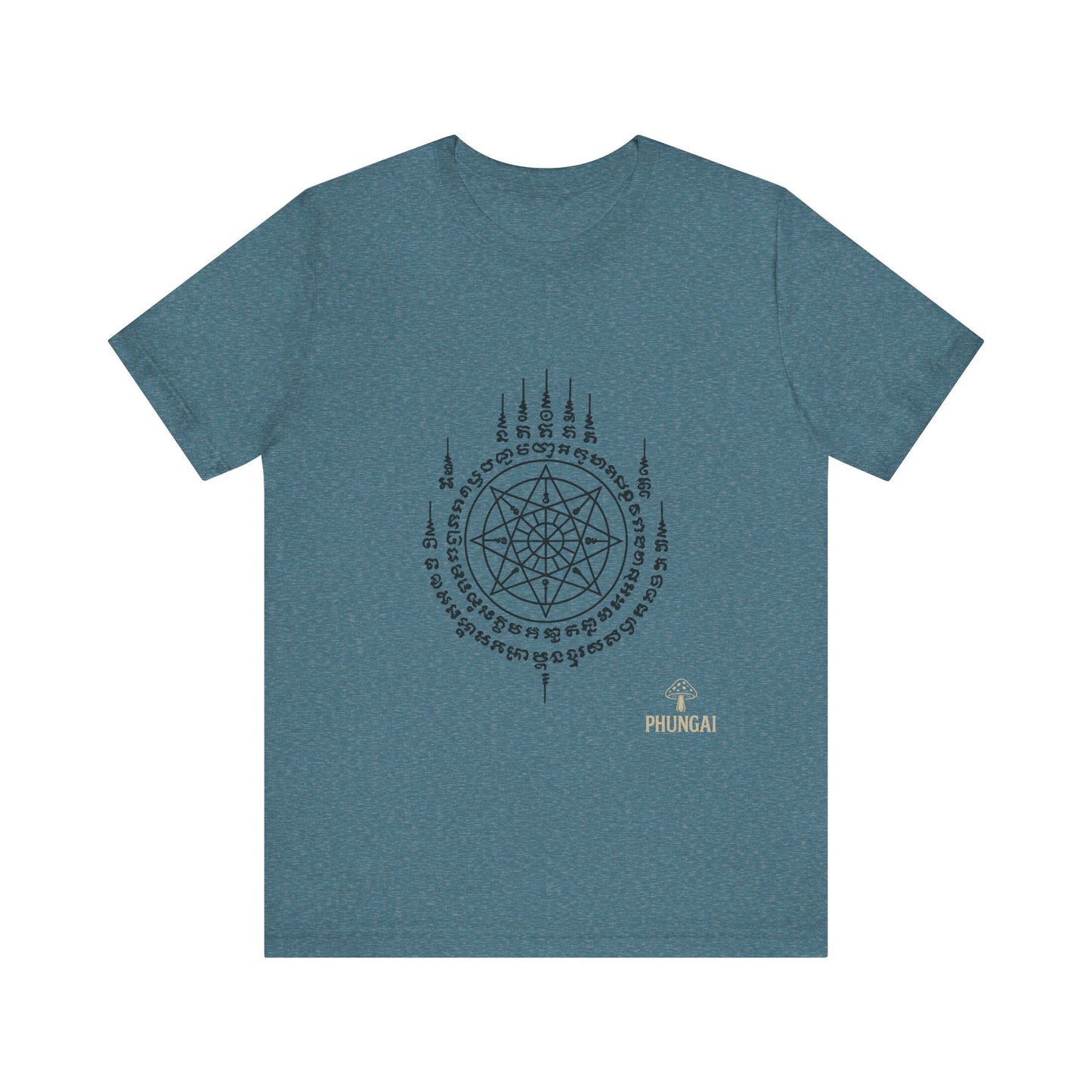 Mystical Pentagram Tee, Unisex Graphic T-Shirt, Boho Style, Occult Fashion, Perfect for Festivals, Everyday Wear, Gift Idea