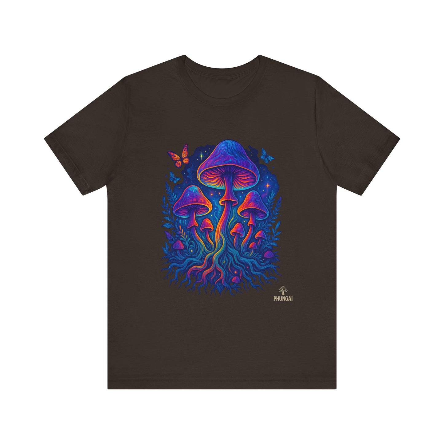 Mystical Mushroom Tee | Unisex Jersey Short Sleeve Shirt, Bohemian T-Shirt, Nature Lover Gift, Psychedelic Art Tee, Festival Apparel