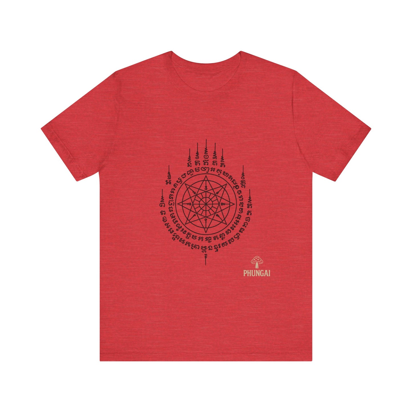 Mystical Pentagram Tee, Unisex Graphic T-Shirt, Boho Style, Occult Fashion, Perfect for Festivals, Everyday Wear, Gift Idea