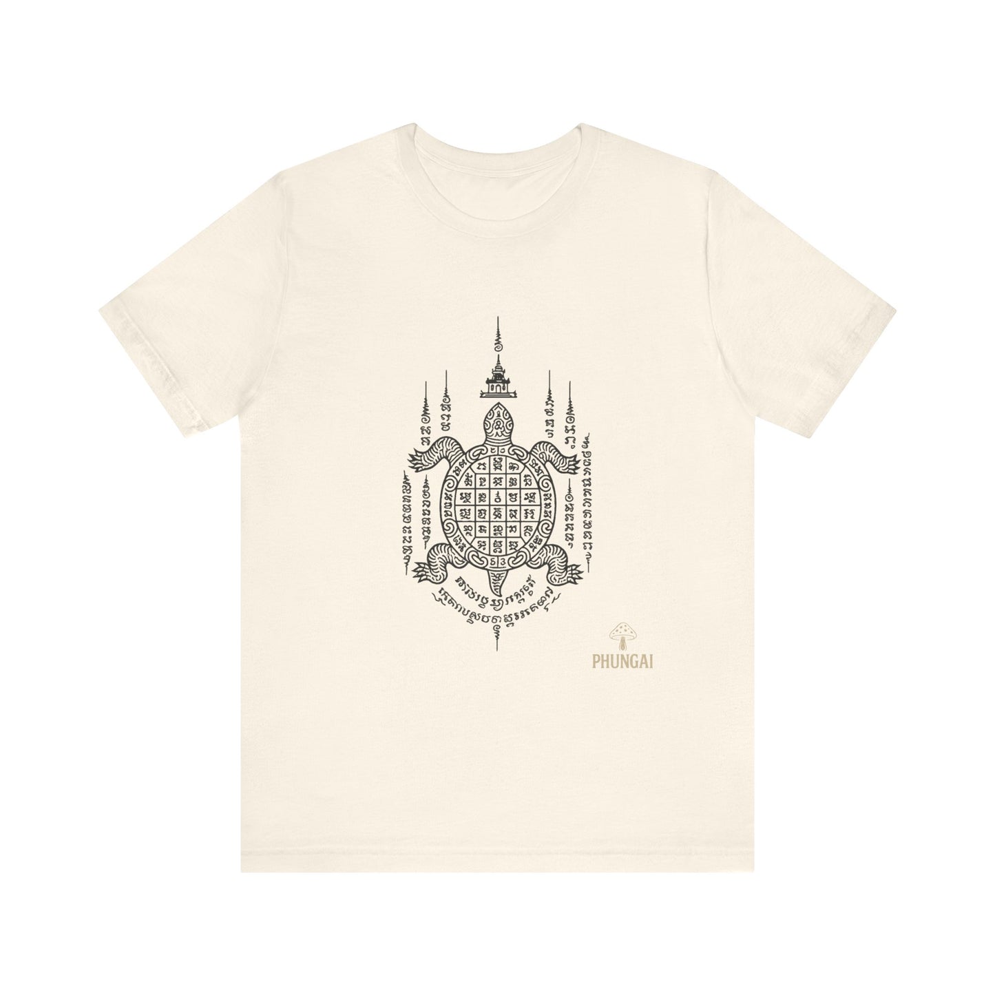 Spiritual Turtle Graphic Tee, Unisex Short Sleeve Shirt, Mindfulness Gift, Boho Fashion, Meditation Wear