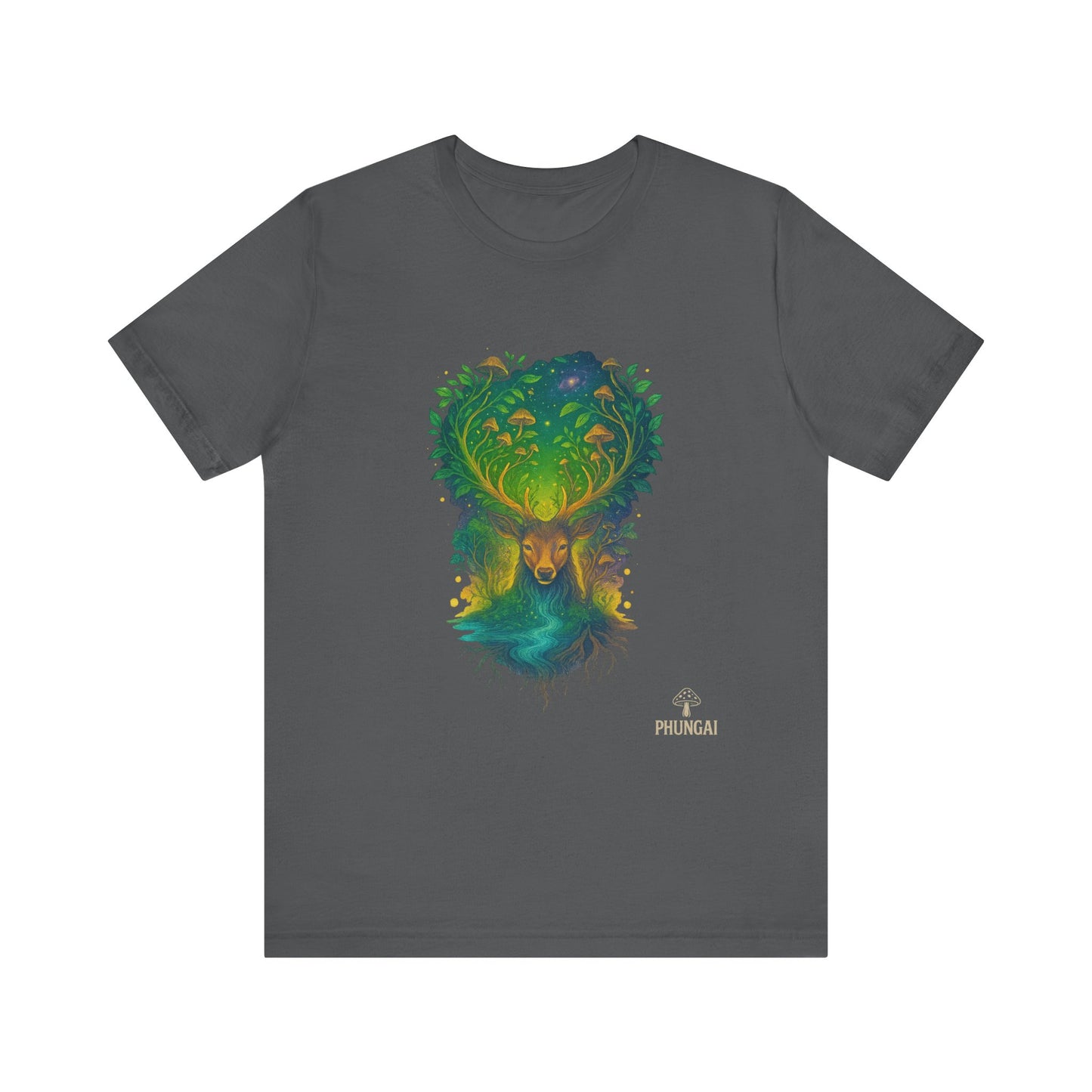 Nature's Spirit Unisex Tee, Eco-Friendly T-Shirt, Forest Animal Tee, Bohemian Shirt, Gift for Nature Lovers, Summer Wear, Wildlife Art