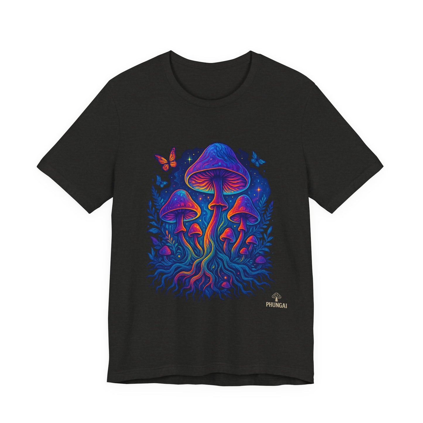 Mystical Mushroom Tee | Unisex Jersey Short Sleeve Shirt, Bohemian T-Shirt, Nature Lover Gift, Psychedelic Art Tee, Festival Apparel