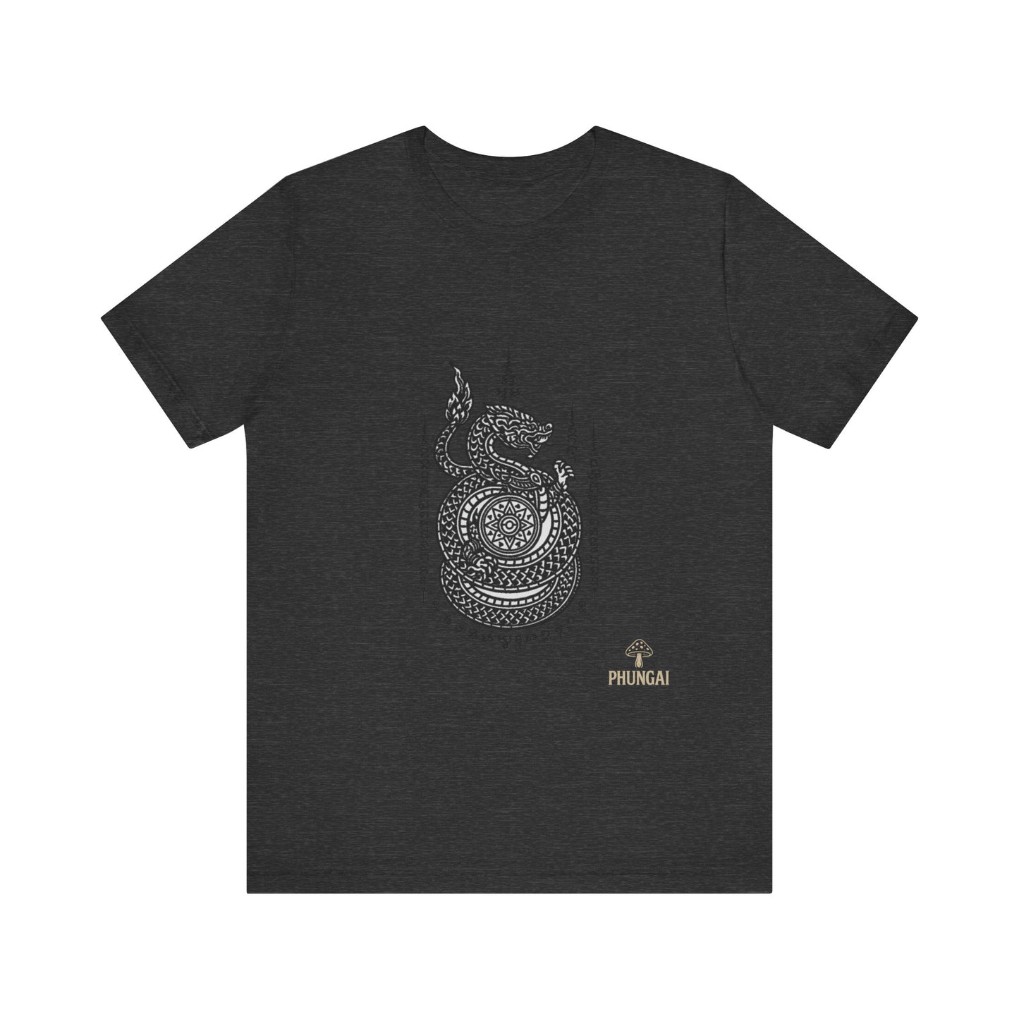 Spiritual Serpent Unisex Tee, Bohemian T-Shirt, Yoga Wear, Gift for Him, Meditation Apparel, Mindfulness Clothing
