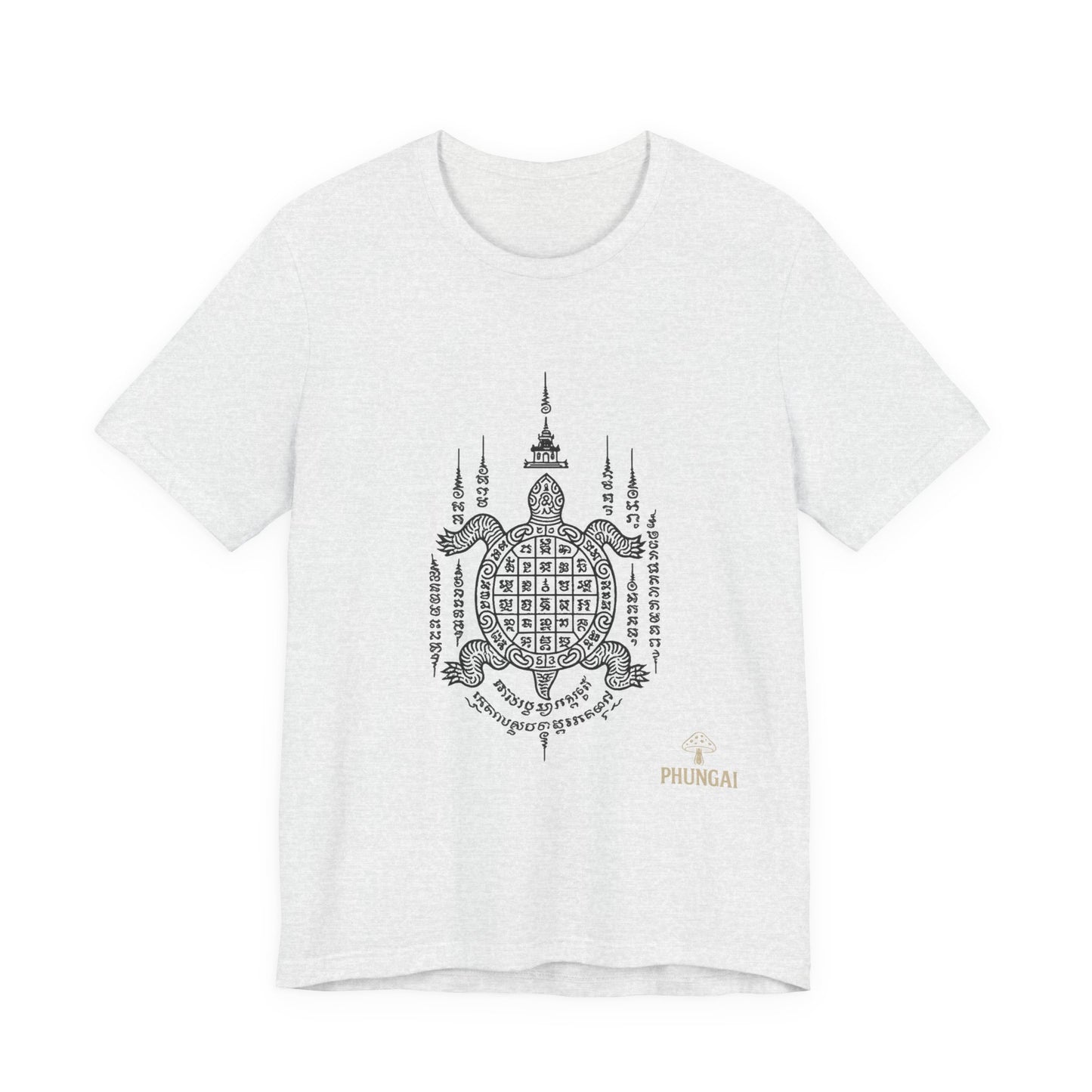 Spiritual Turtle Graphic Tee, Unisex Short Sleeve Shirt, Mindfulness Gift, Boho Fashion, Meditation Wear