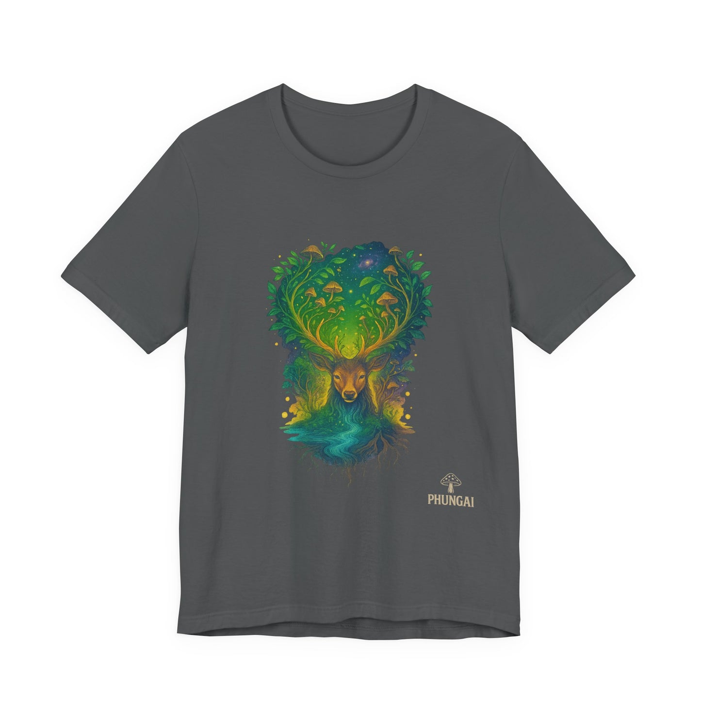 Nature's Spirit Unisex Tee, Eco-Friendly T-Shirt, Forest Animal Tee, Bohemian Shirt, Gift for Nature Lovers, Summer Wear, Wildlife Art