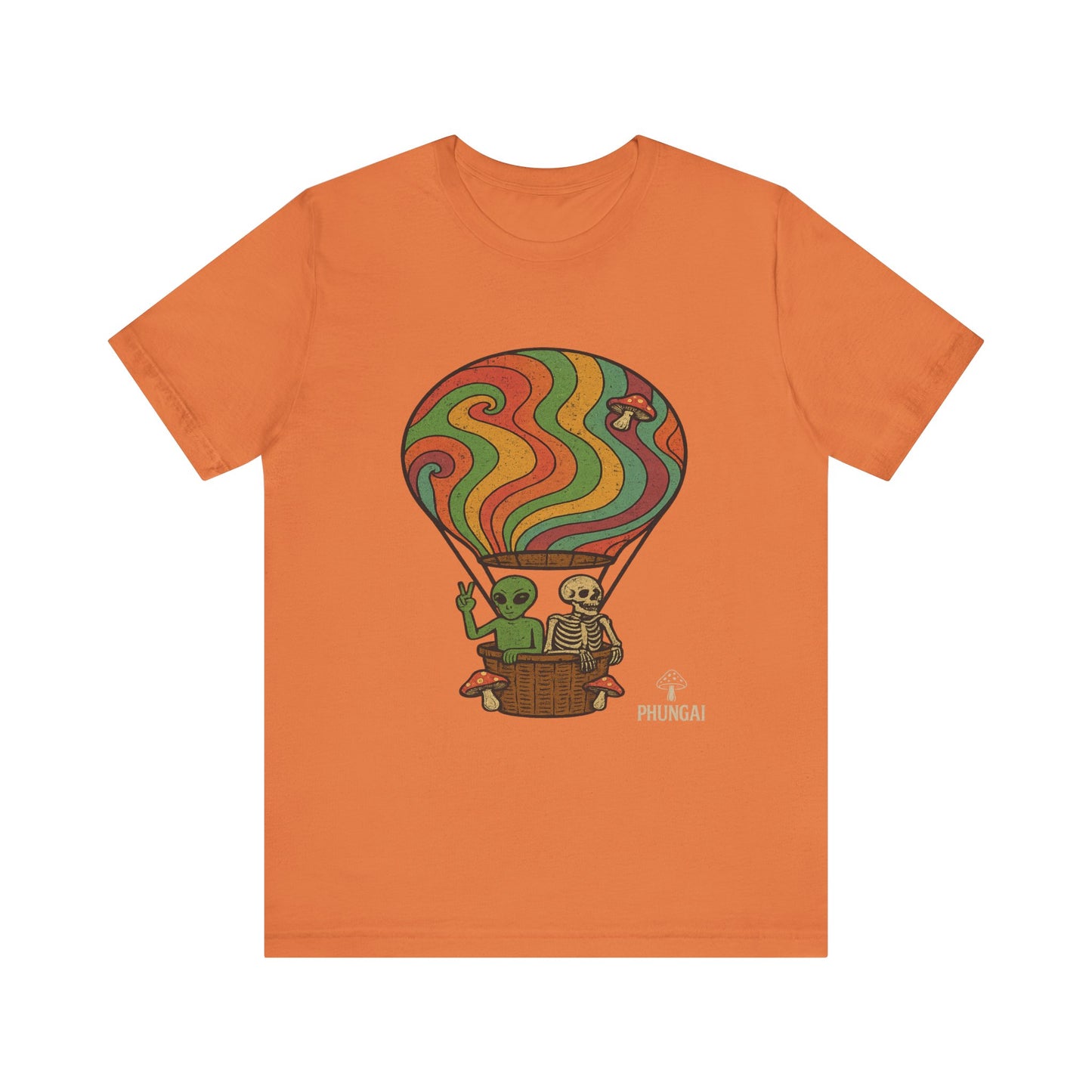 Vintage Hot Air Balloon Tee, Fun Graphic Tee, Unisex Cotton T-Shirt, Perfect Gift for Adventurers, Seasonal Wardrobe Staple