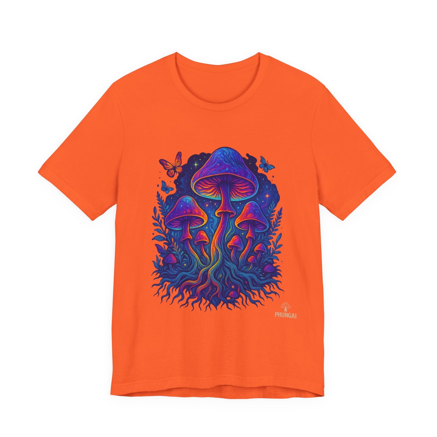 Mystical Mushroom Tee | Unisex Jersey Short Sleeve Shirt, Bohemian T-Shirt, Nature Lover Gift, Psychedelic Art Tee, Festival Apparel