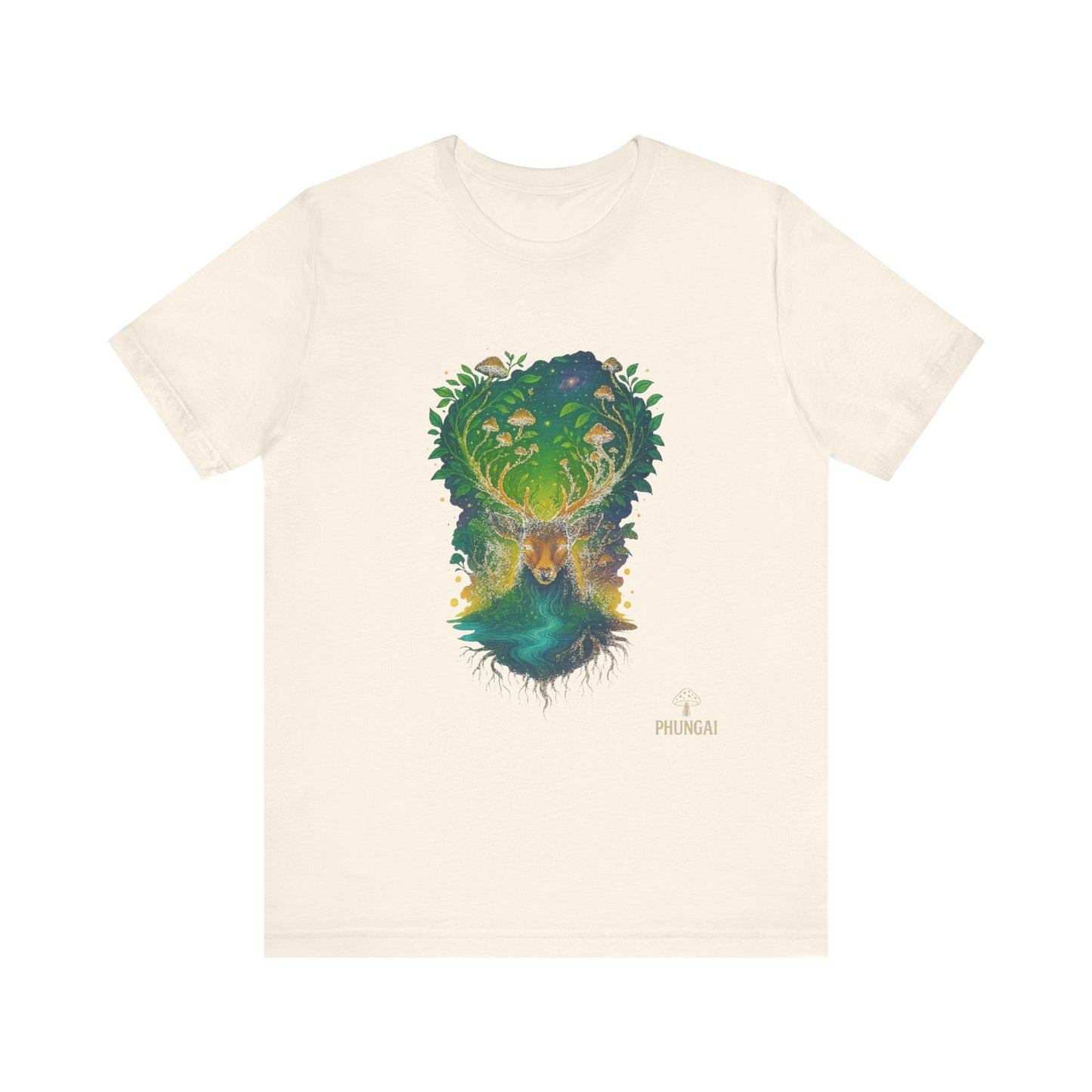 Nature's Spirit Unisex Tee, Eco-Friendly T-Shirt, Forest Animal Tee, Bohemian Shirt, Gift for Nature Lovers, Summer Wear, Wildlife Art