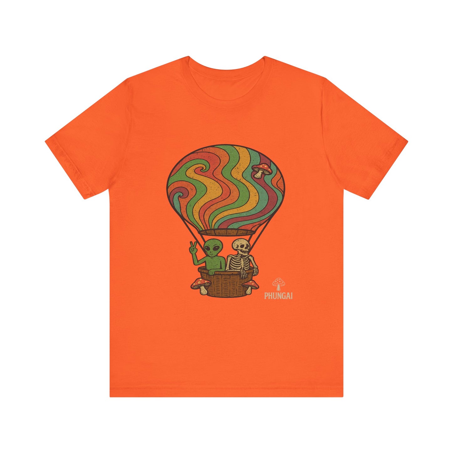Vintage Hot Air Balloon Tee, Fun Graphic Tee, Unisex Cotton T-Shirt, Perfect Gift for Adventurers, Seasonal Wardrobe Staple