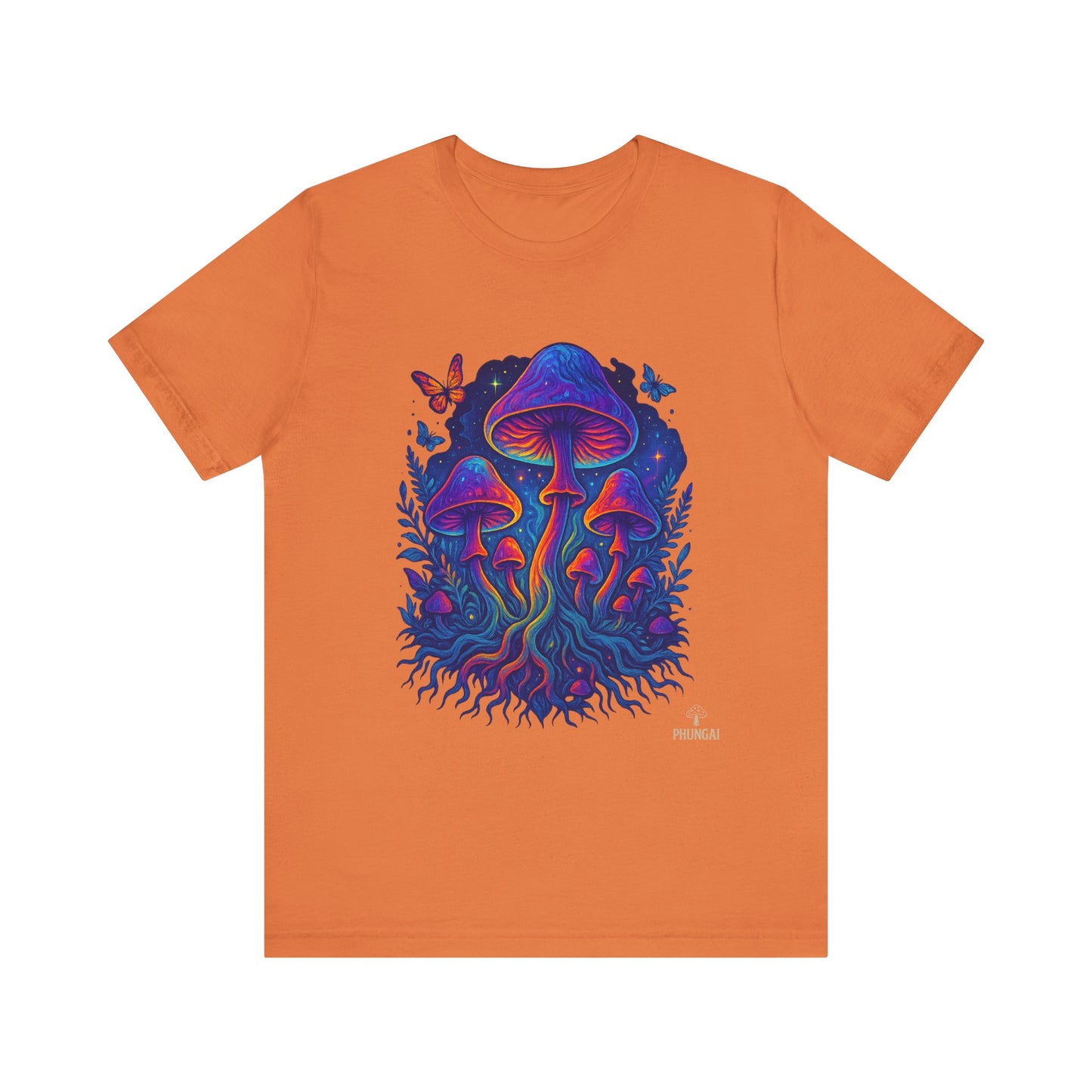 Mystical Mushroom Tee | Unisex Jersey Short Sleeve Shirt, Bohemian T-Shirt, Nature Lover Gift, Psychedelic Art Tee, Festival Apparel