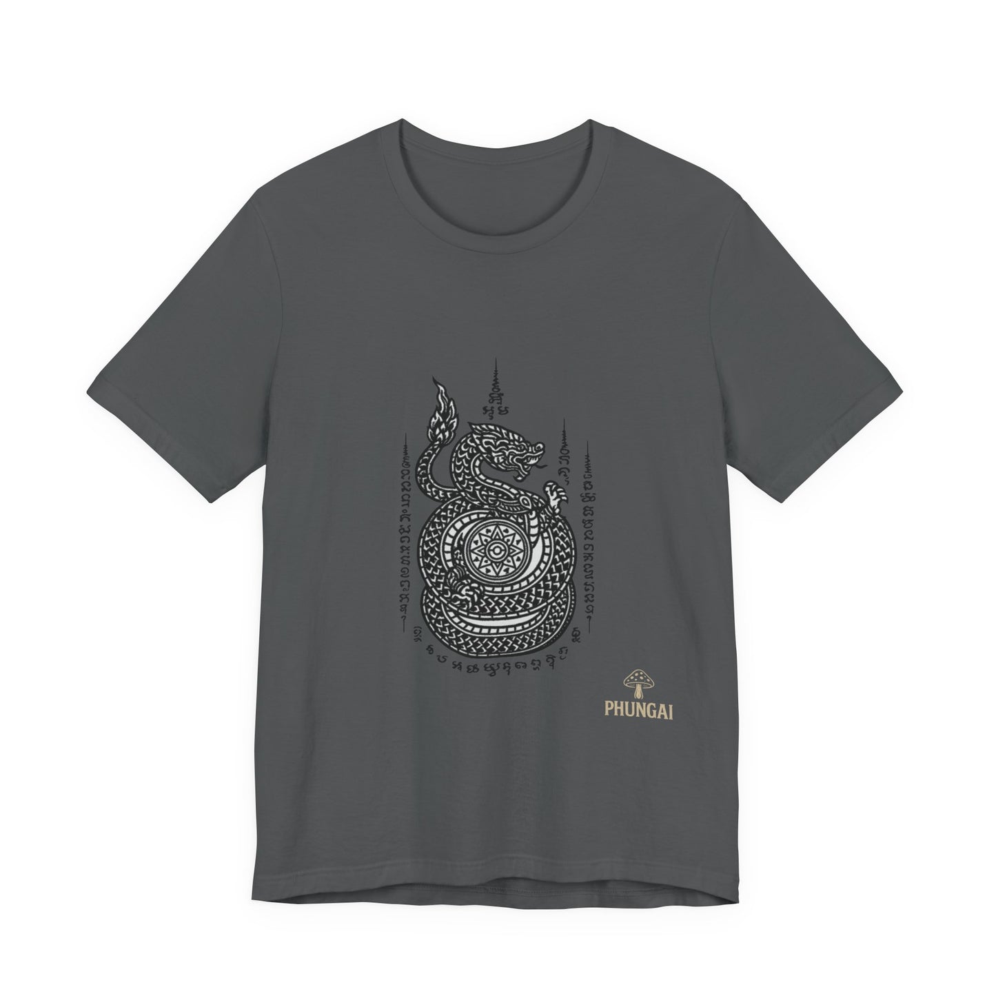 Spiritual Serpent Unisex Tee, Bohemian T-Shirt, Yoga Wear, Gift for Him, Meditation Apparel, Mindfulness Clothing