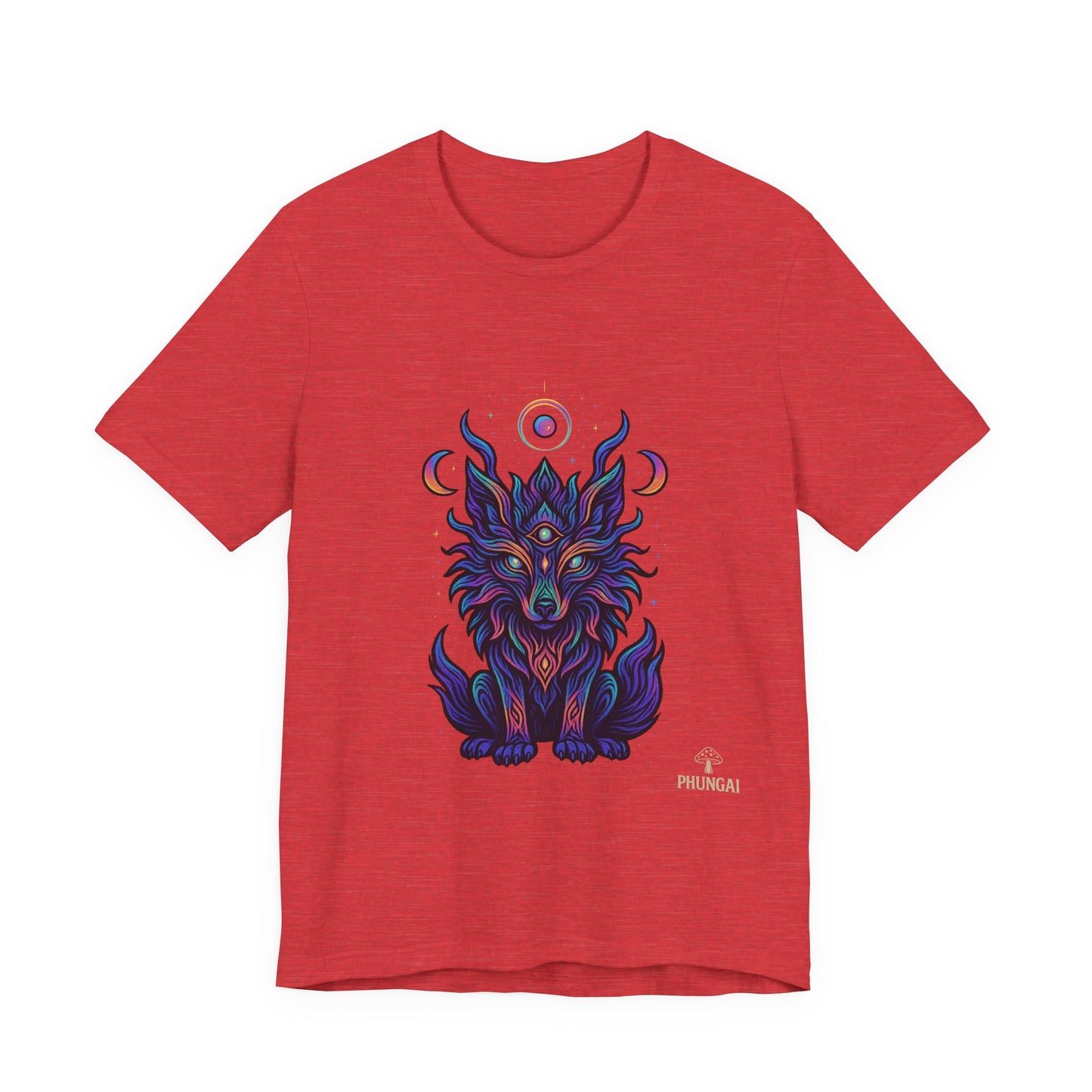 Mystical Wolf Graphic Tee | Boho Vibes, Unisex Shirt, Perfect Gift for Animal Lovers, Spiritual Style, Everyday Wear