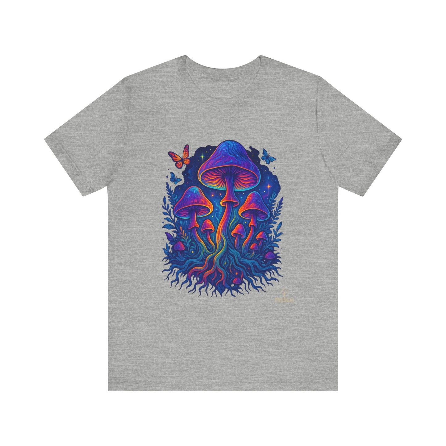 Mystical Mushroom Tee | Unisex Jersey Short Sleeve Shirt, Bohemian T-Shirt, Nature Lover Gift, Psychedelic Art Tee, Festival Apparel