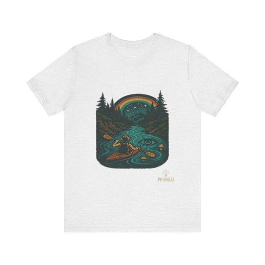 Adventure Awaits Tee, Nature Lover T-Shirt, Kayaking Theme Shirt, Camping Gift Tee, Outdoor Enthusiast Apparel