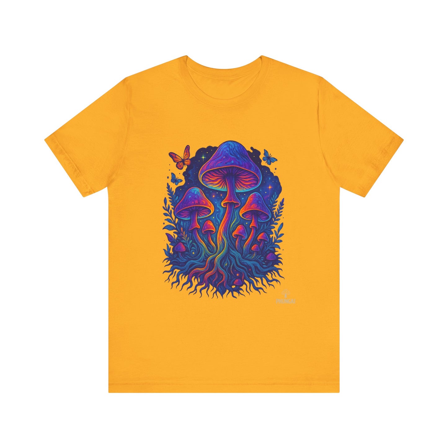 Mystical Mushroom Tee | Unisex Jersey Short Sleeve Shirt, Bohemian T-Shirt, Nature Lover Gift, Psychedelic Art Tee, Festival Apparel