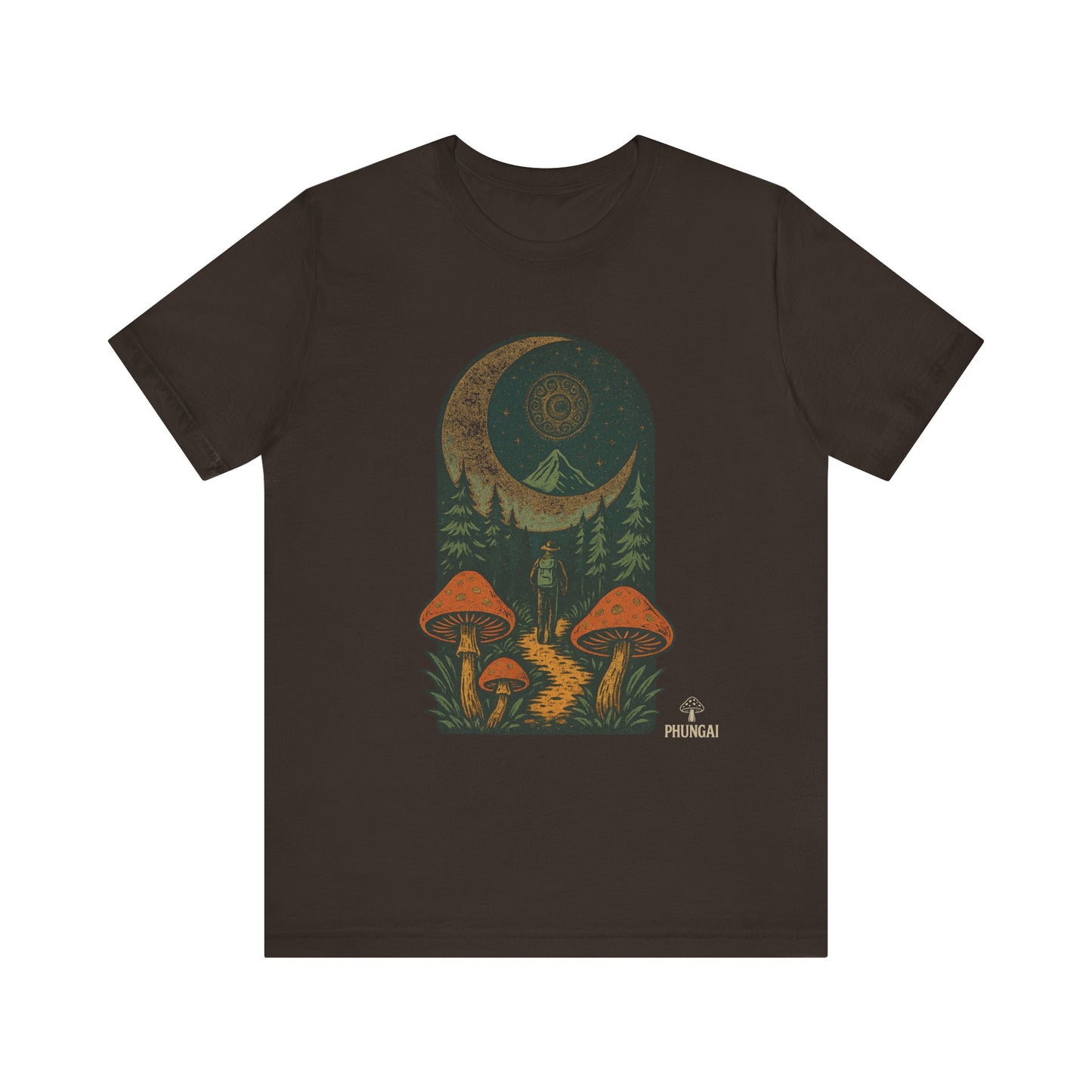 Moonlit Adventure Graphic Tee, Dreamy Unisex Tee, Nature Lover's Shirt, Gifts for Stargazers, Casual Wear, Cozy Summer Top