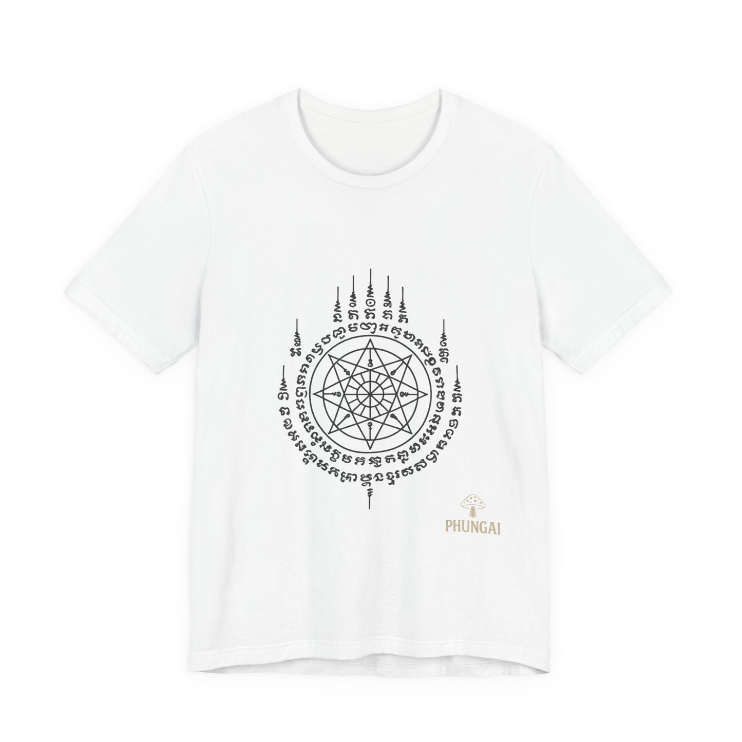 Mystical Pentagram Tee, Unisex Graphic T-Shirt, Boho Style, Occult Fashion, Perfect for Festivals, Everyday Wear, Gift Idea