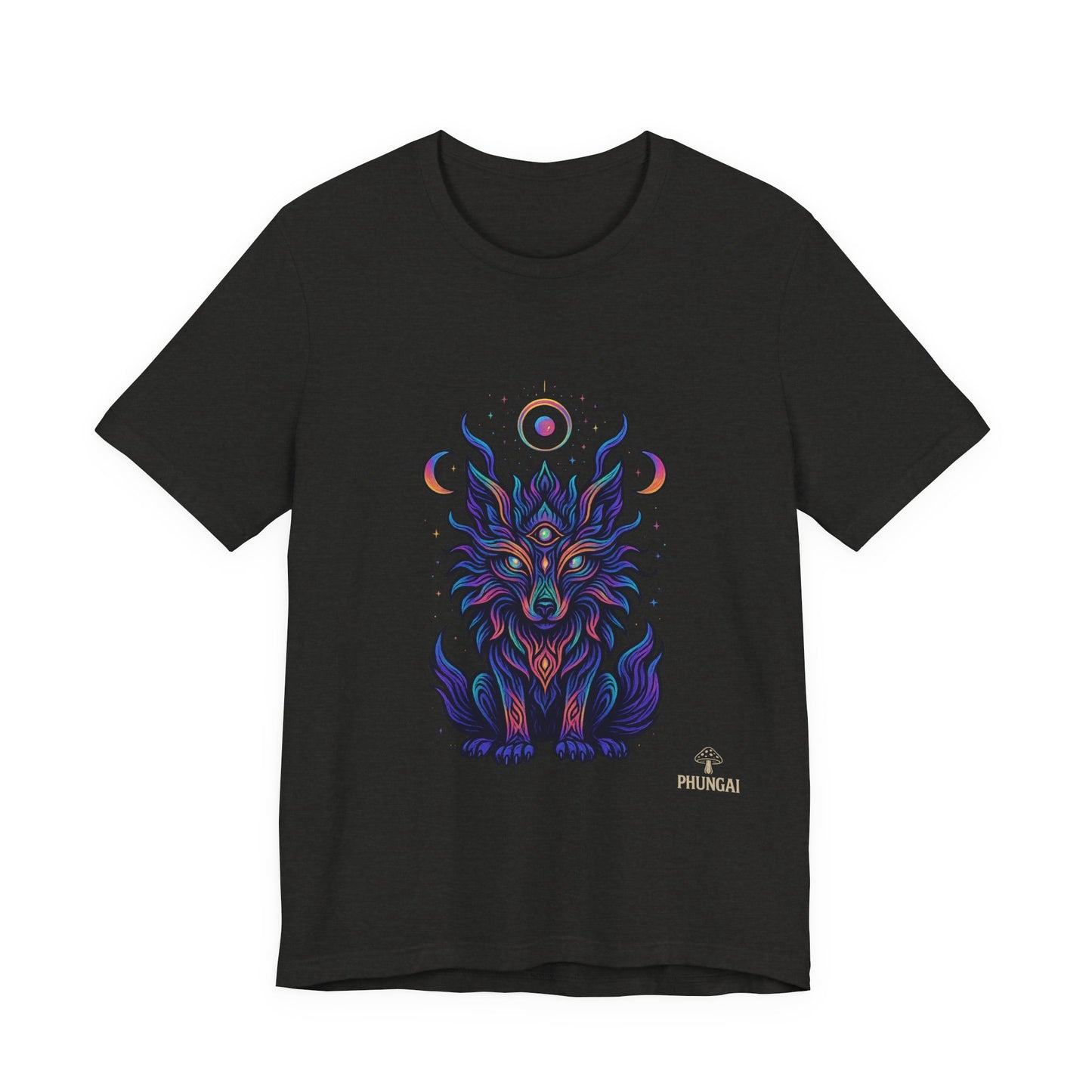 Mystical Wolf Graphic Tee | Boho Vibes, Unisex Shirt, Perfect Gift for Animal Lovers, Spiritual Style, Everyday Wear