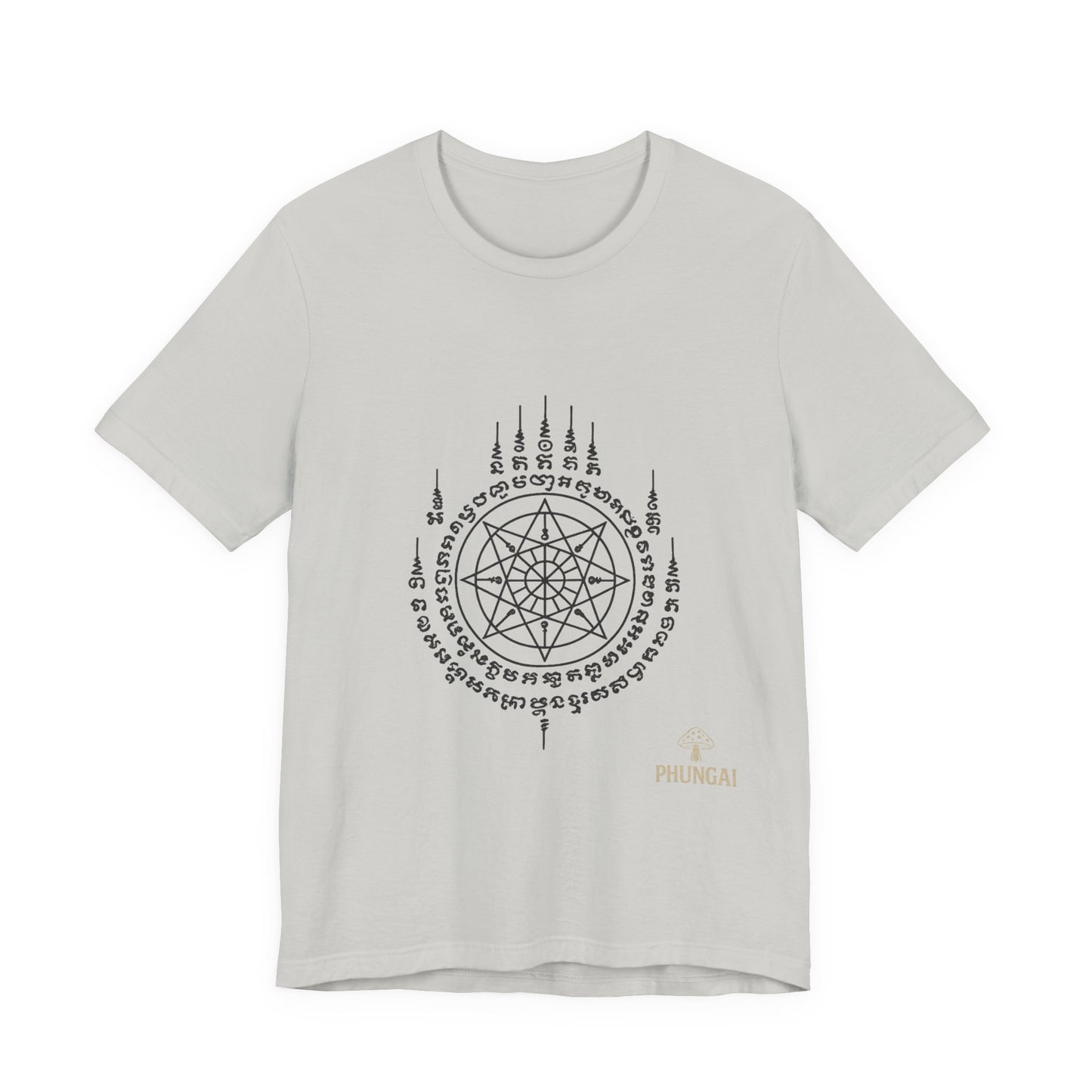 Mystical Pentagram Tee, Unisex Graphic T-Shirt, Boho Style, Occult Fashion, Perfect for Festivals, Everyday Wear, Gift Idea