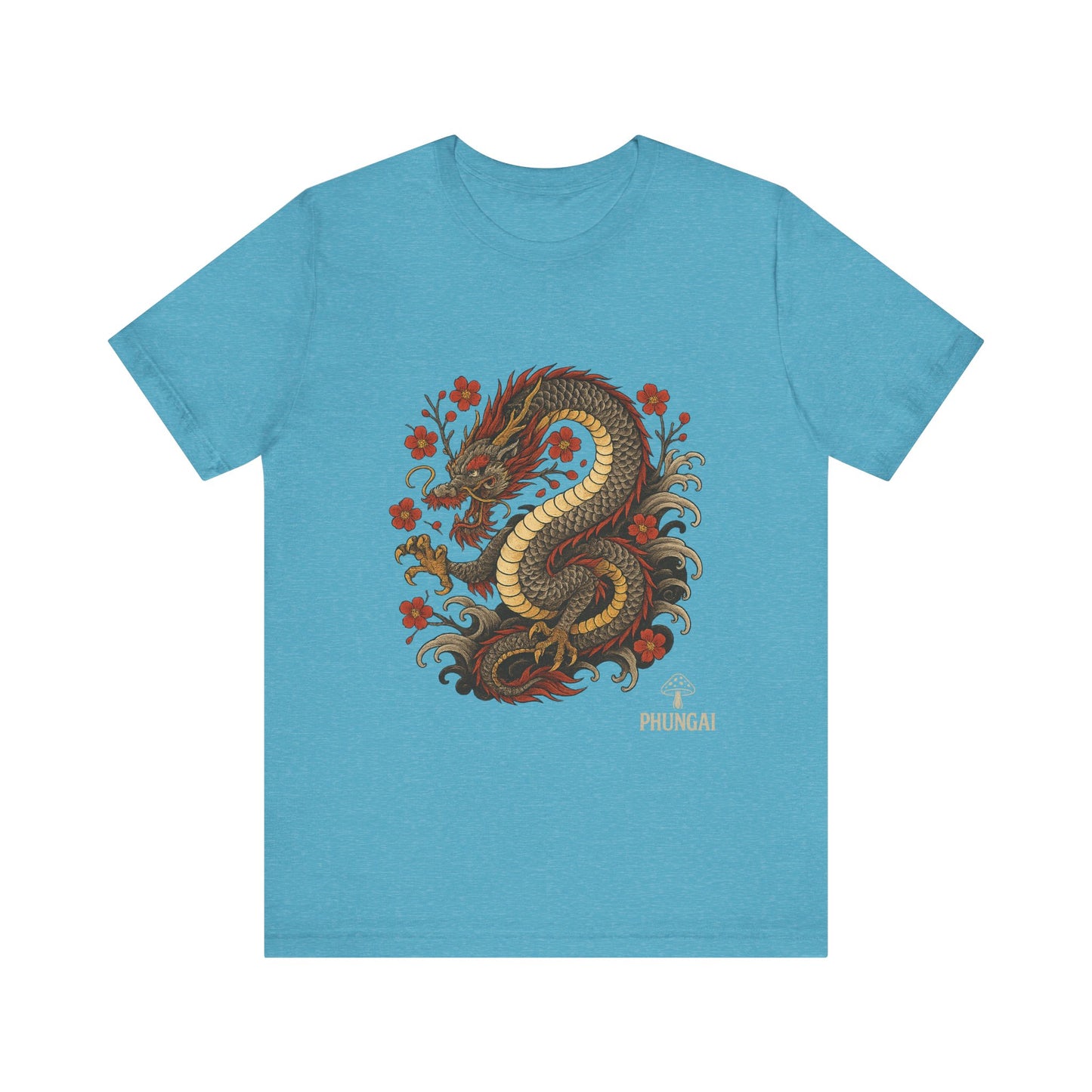 Dragon Art Unisex Tee | Casual Streetwear, Nature Lover Gift, Eco-Friendly Apparel, Festival Wear, Anime Merchandise