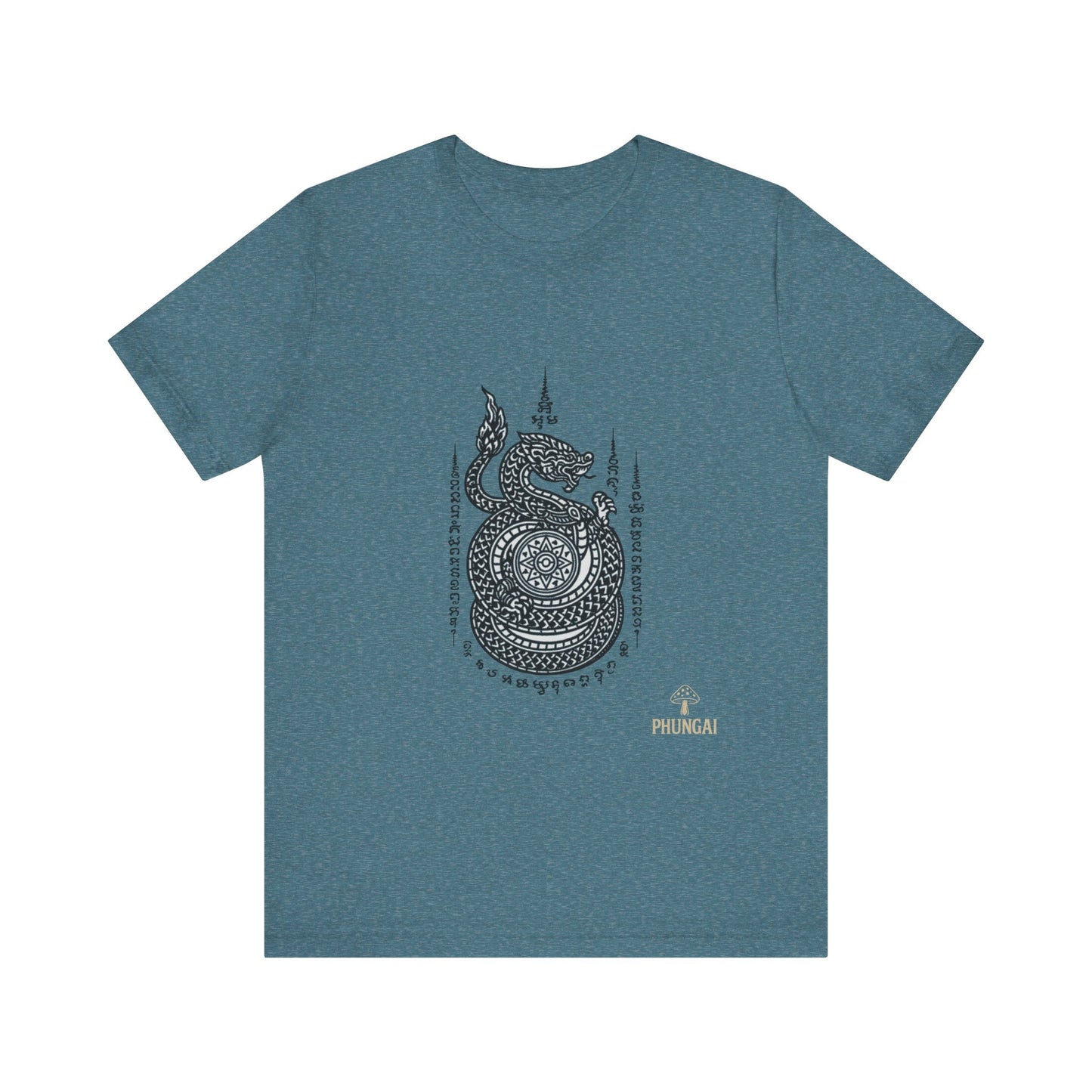 Spiritual Serpent Unisex Tee, Bohemian T-Shirt, Yoga Wear, Gift for Him, Meditation Apparel, Mindfulness Clothing