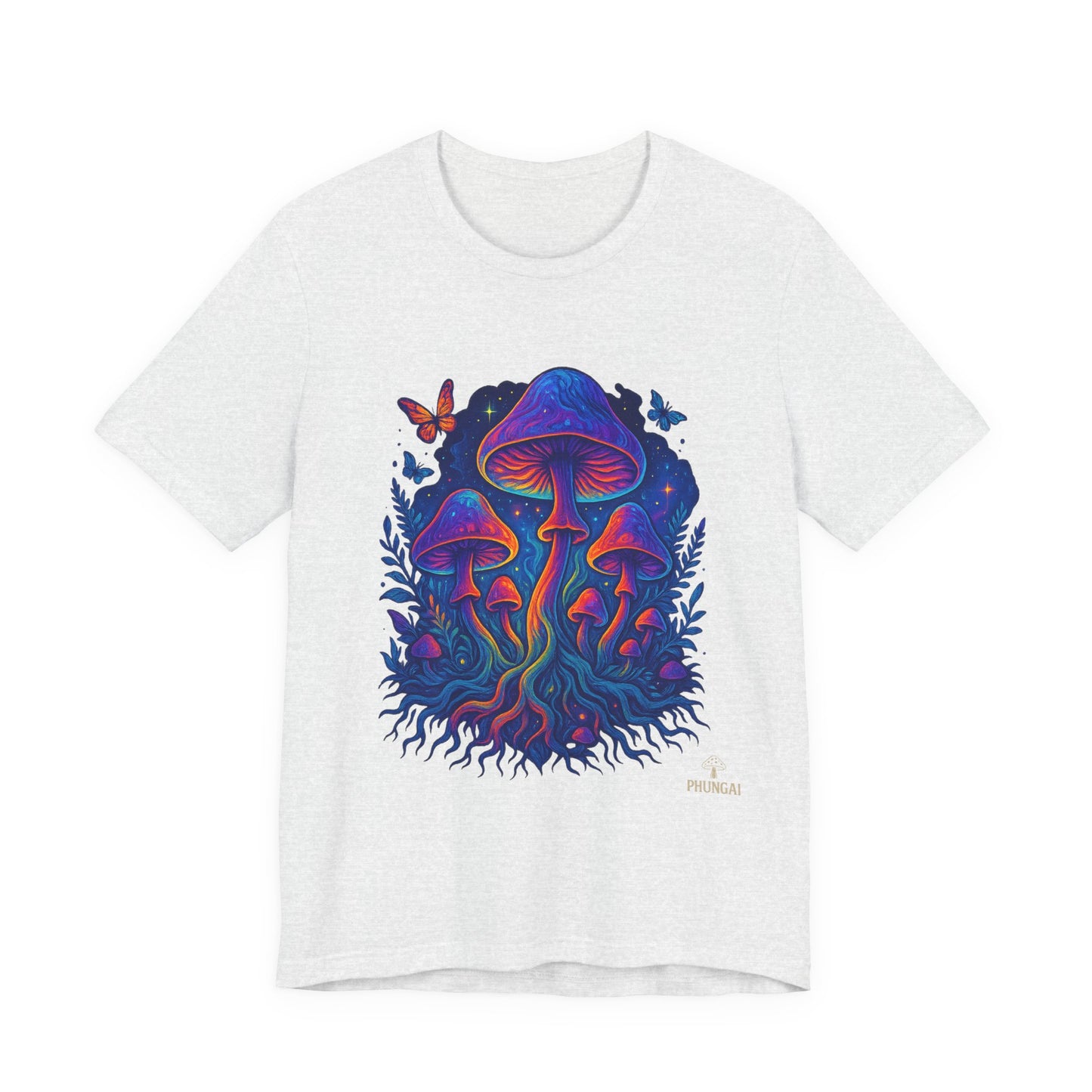 Mystical Mushroom Tee | Unisex Jersey Short Sleeve Shirt, Bohemian T-Shirt, Nature Lover Gift, Psychedelic Art Tee, Festival Apparel